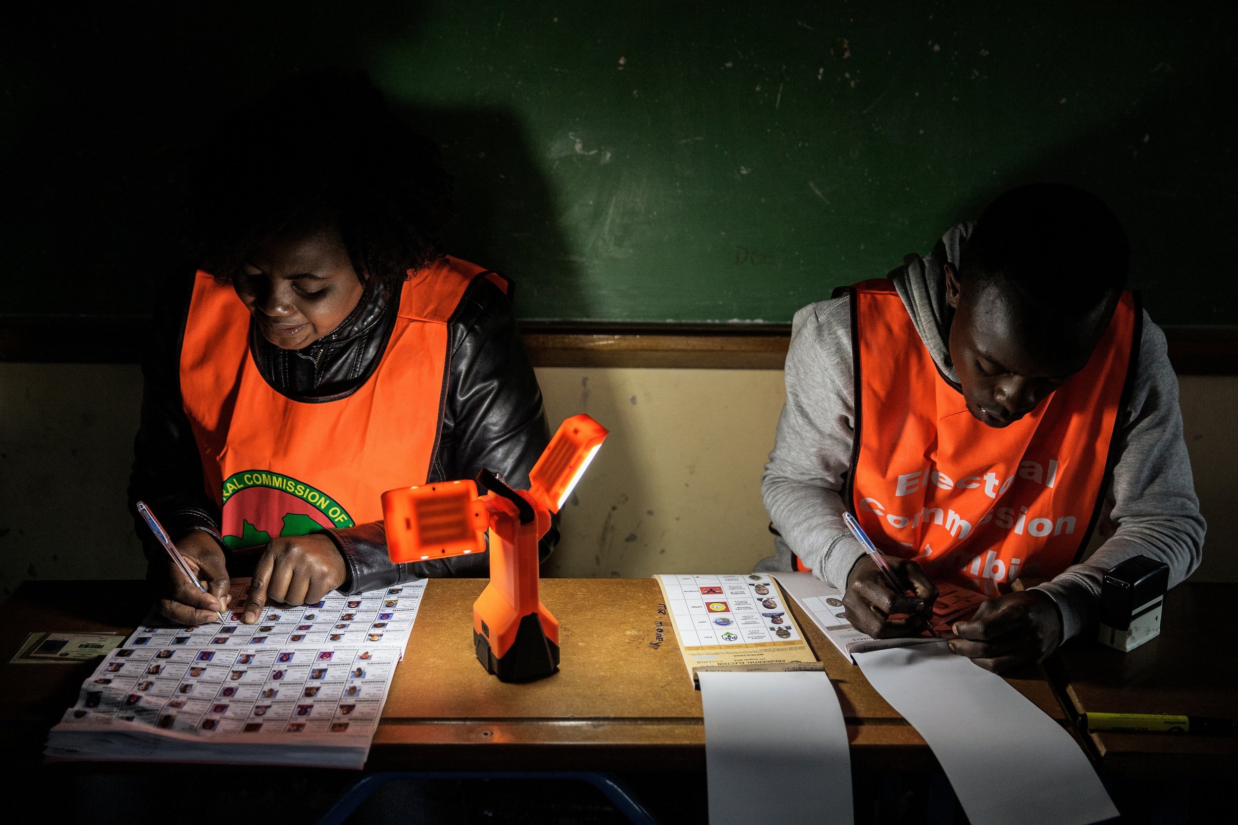 Zambia vote counters