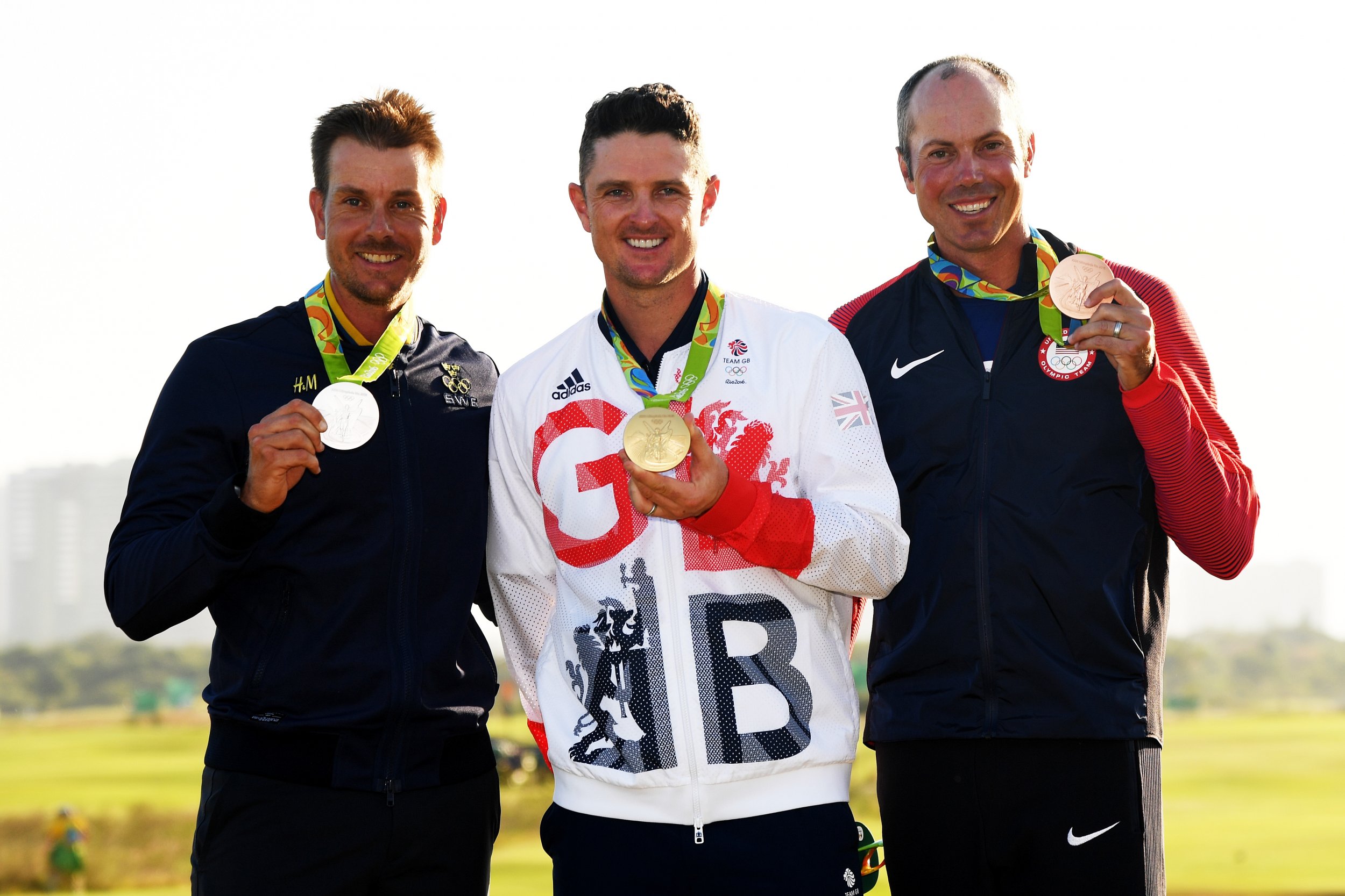 Justin Rose, Henrik Stenson and Matt Kuchar