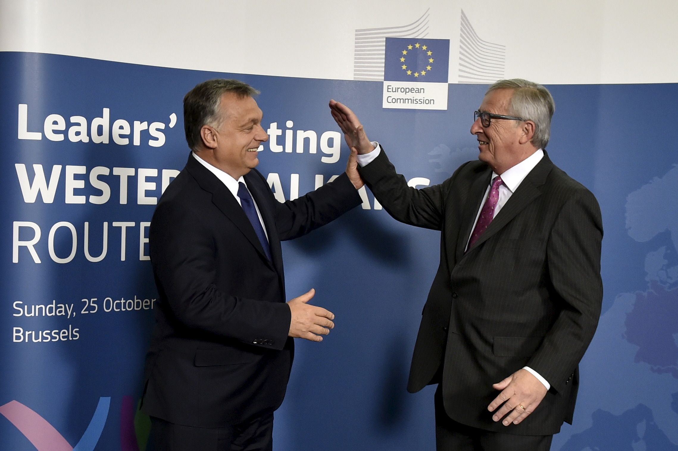 Viktor Orban meets Jean-Claude Juncker