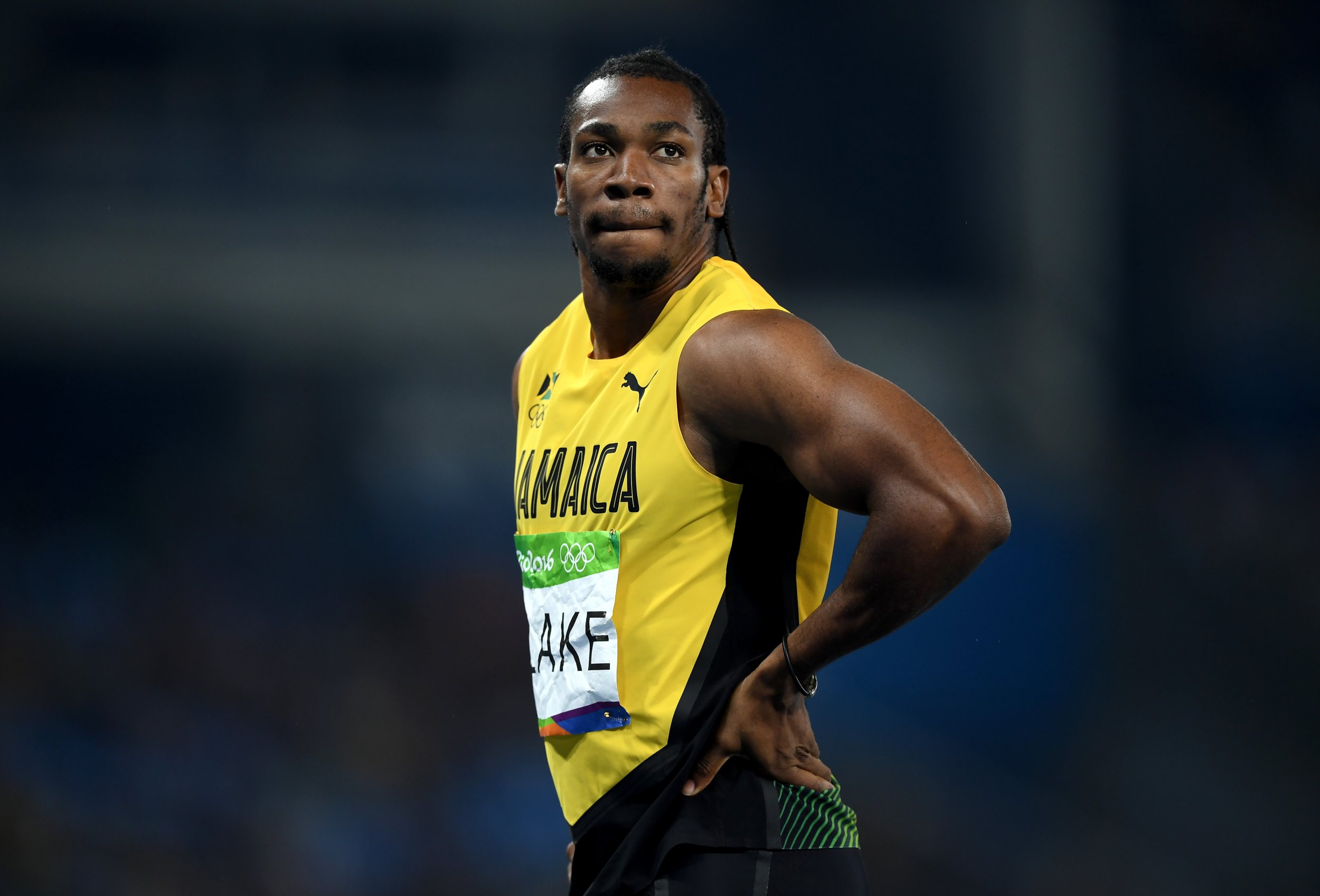 Jamaican sprinter Yohan Blake