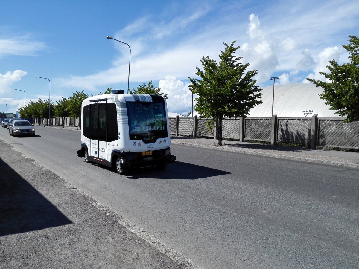 self-driving bus helsinki finland