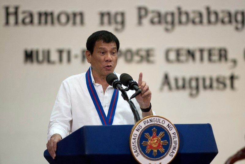 Philippine President Rodrigo Duterte