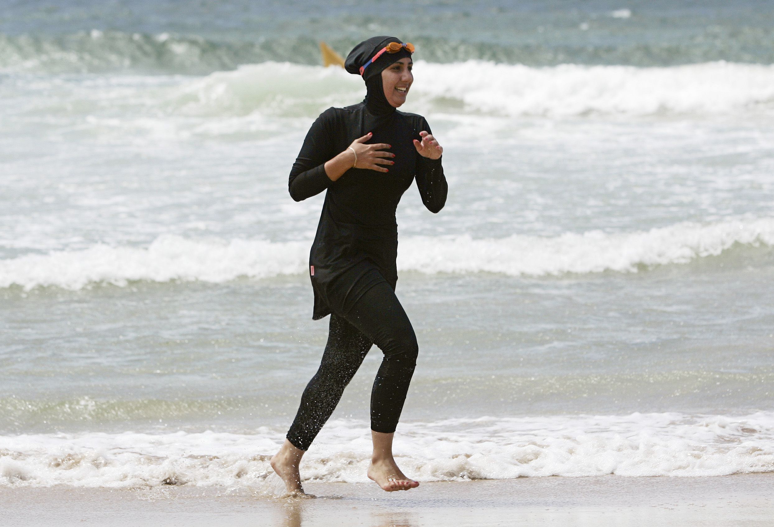 Mecca Laalaa wears a burkini