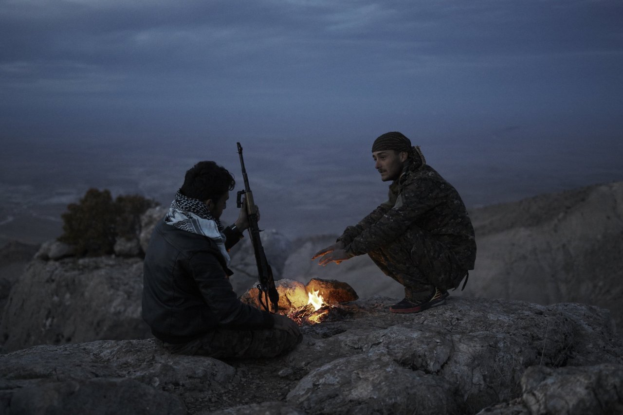 Kurdish fighters in Iraq