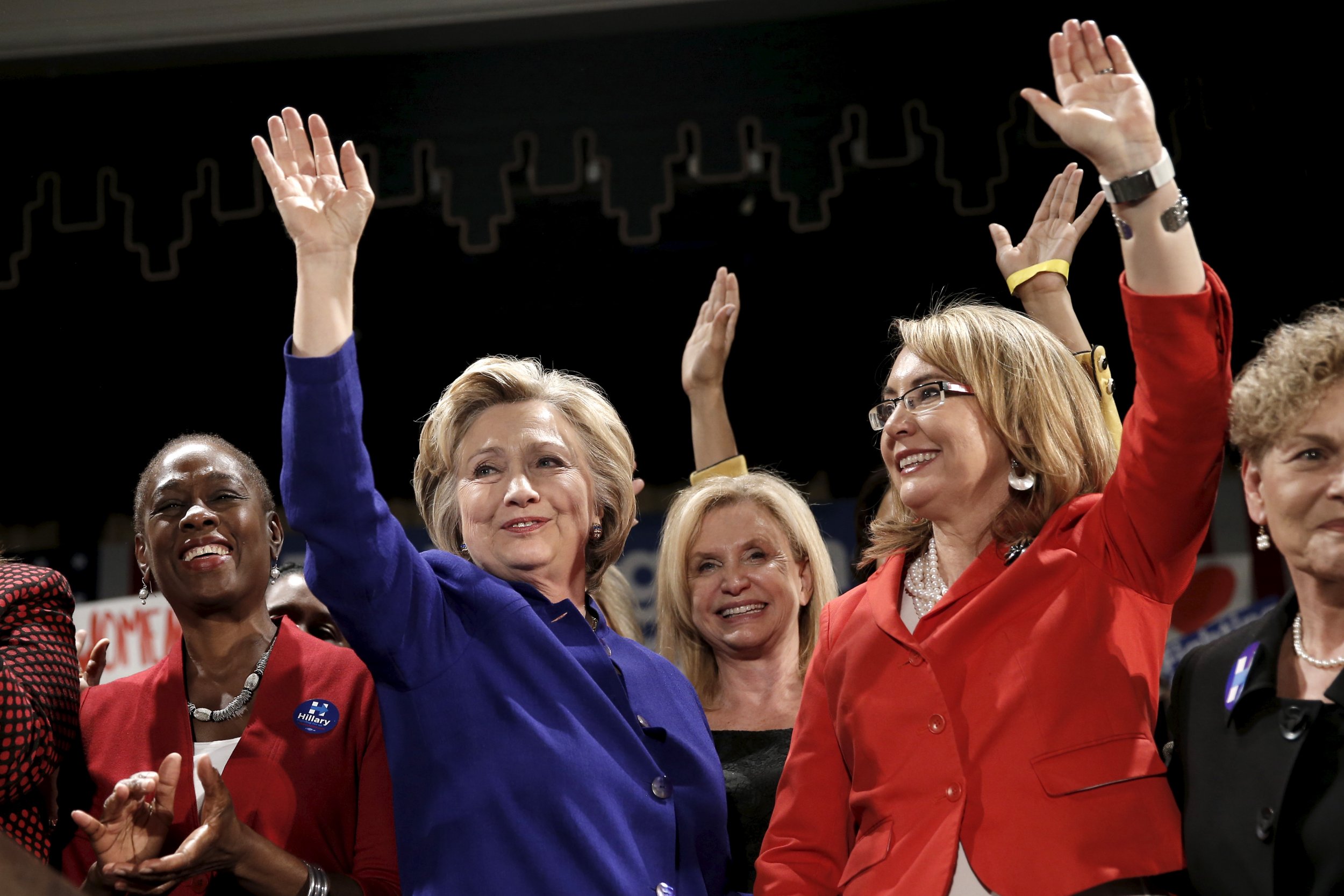 Hillary Clinton (left) and Gabby Giffords