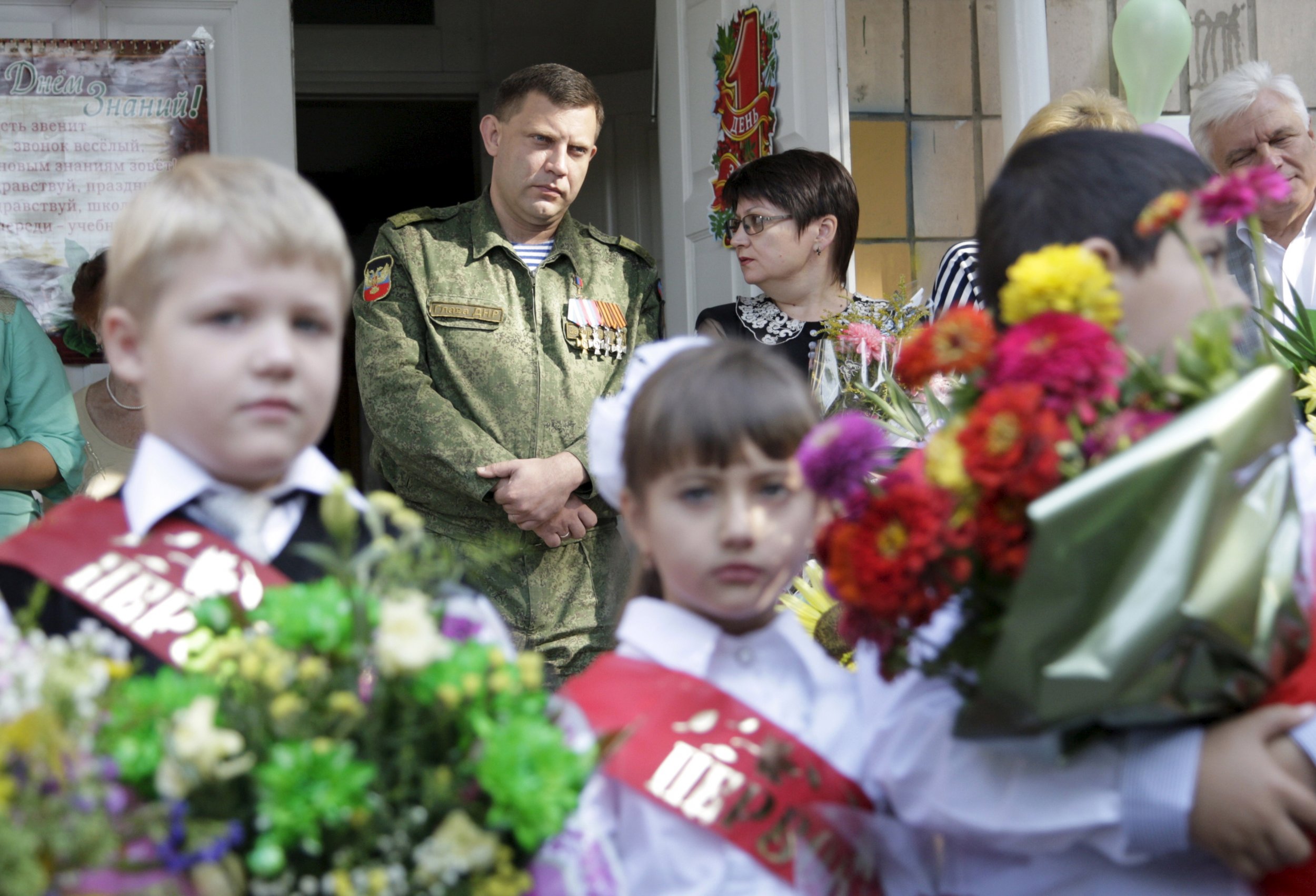 First day of school in Donetsk