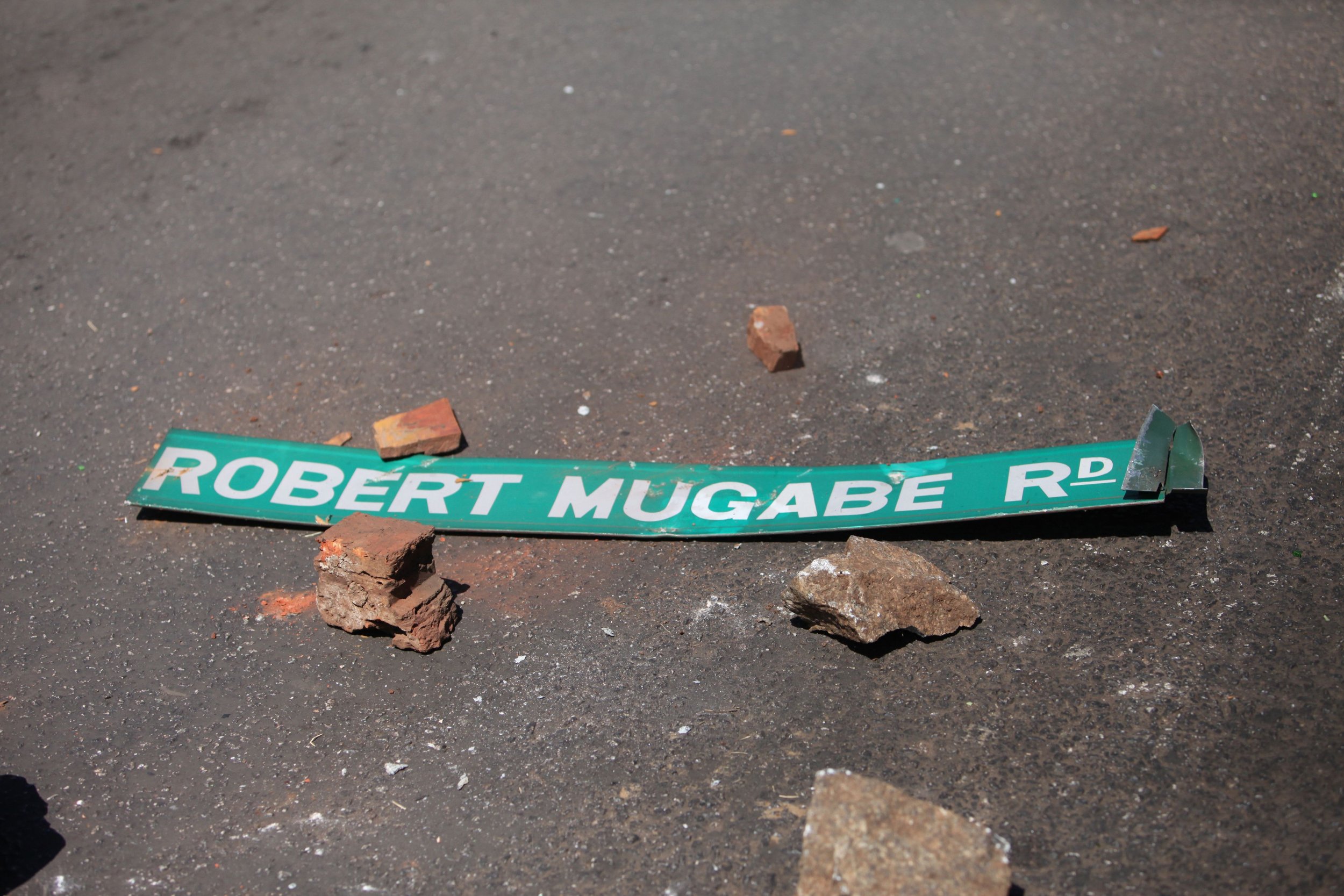Robert Mugabe road sign