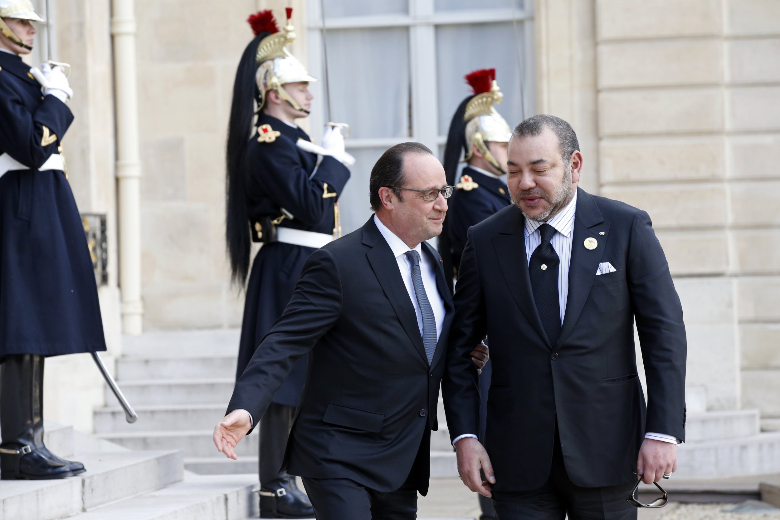 Francois Hollande and King Mohammed VI