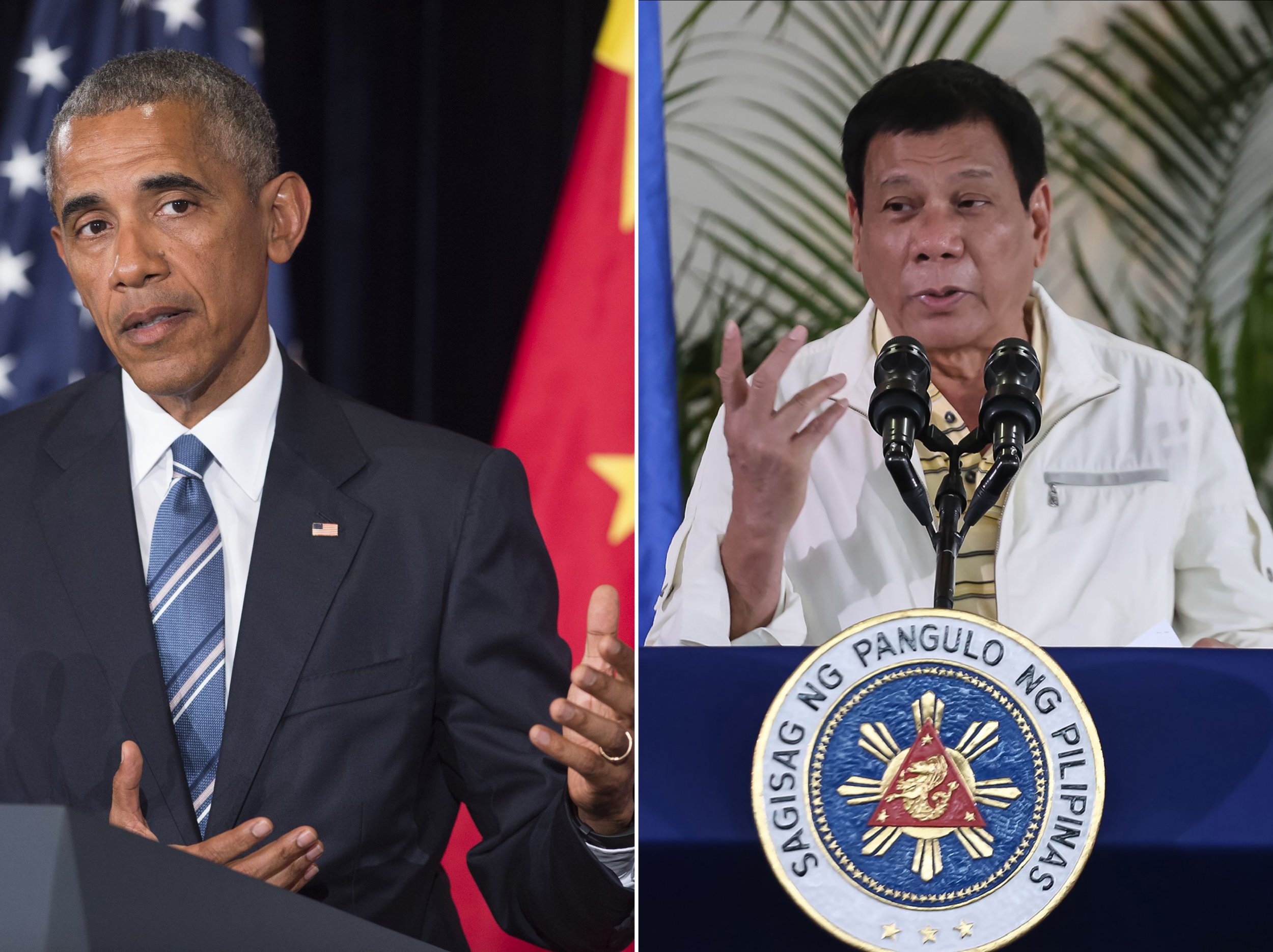 Barack Obama and Rodrigo Duterte