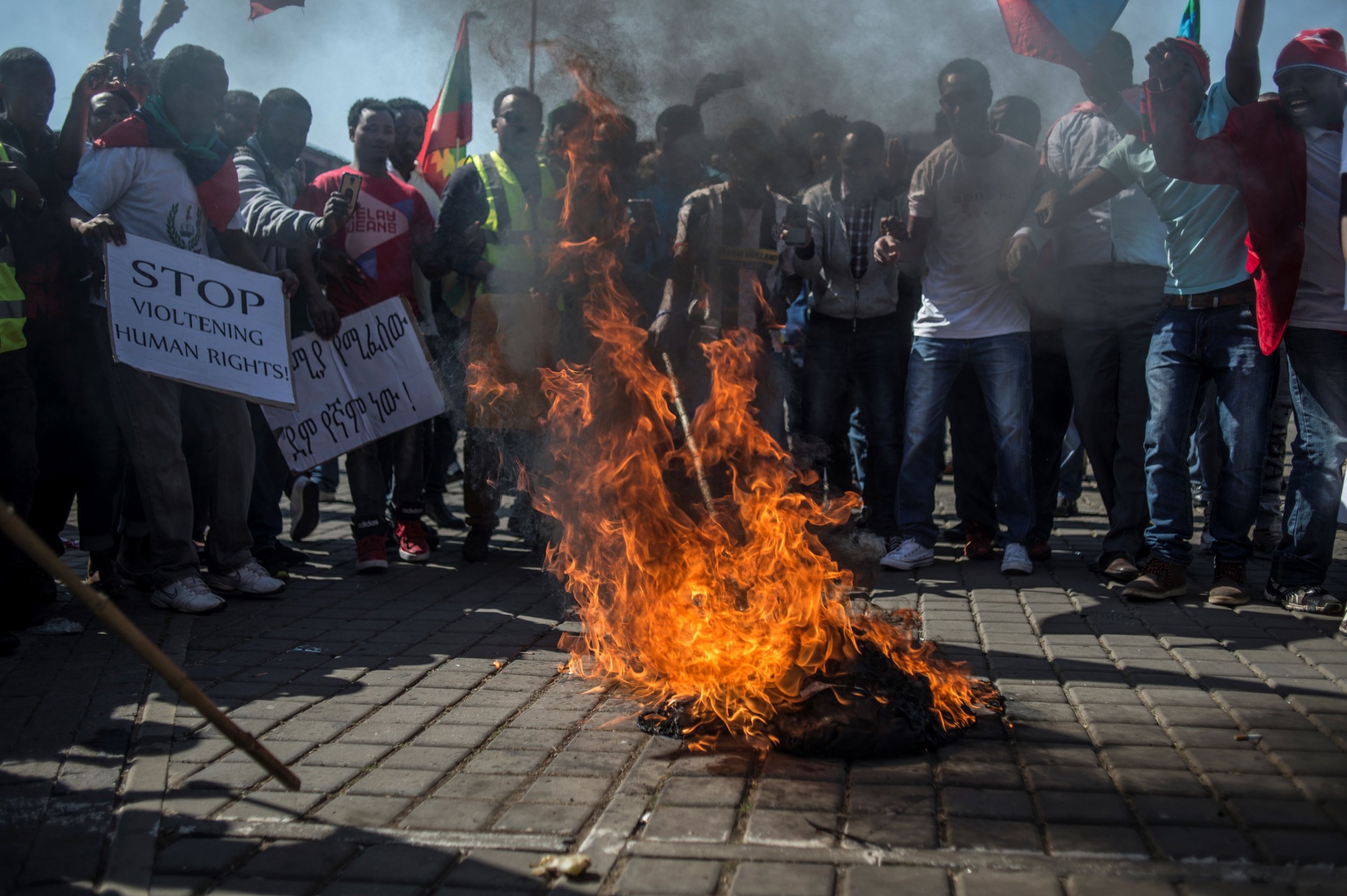 Ethiopia Protests Fires