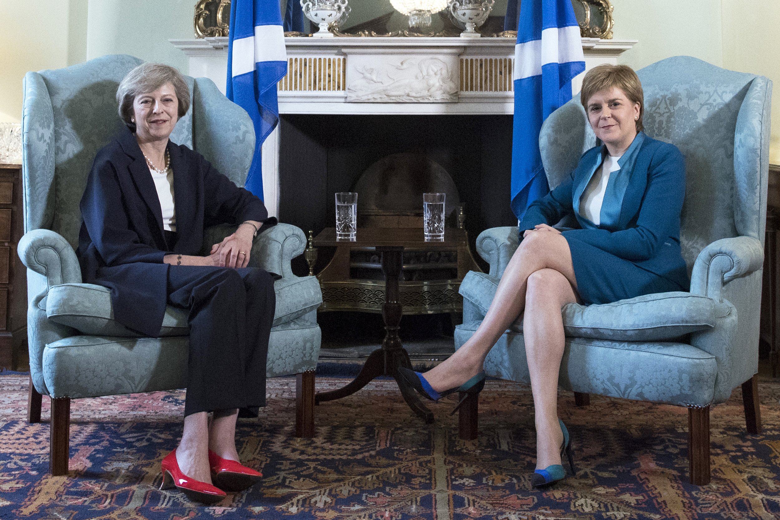 Theresa May and Nicola Sturgeon