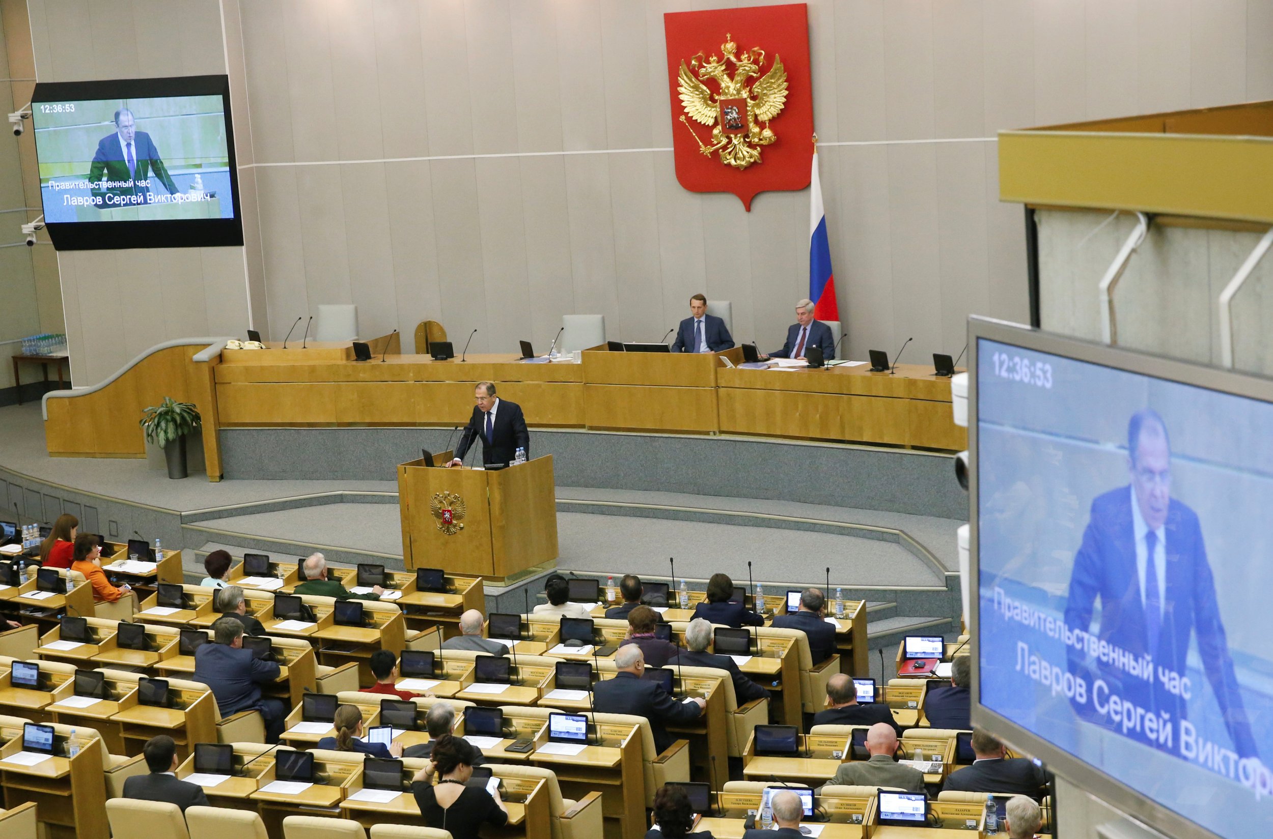 Lavrov in parliament