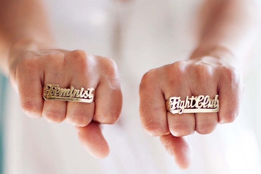 Feminist fight club jewelry