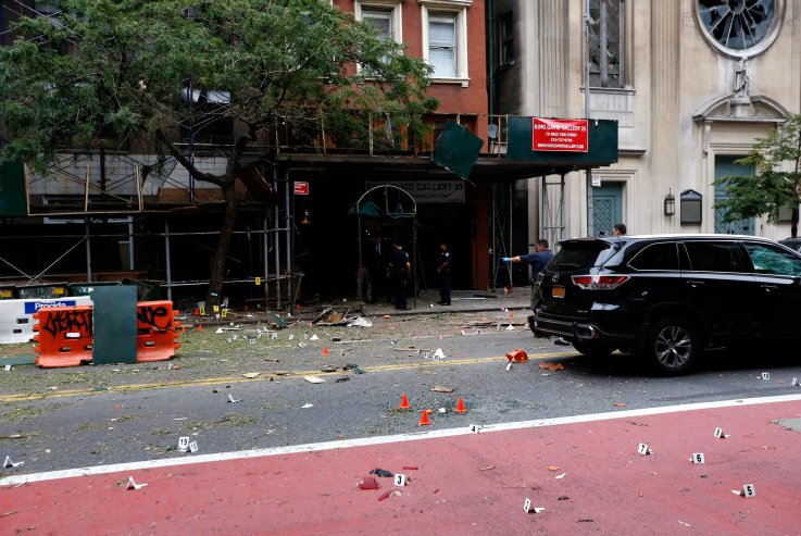 Chelsea explosion site Chelsea explosion site