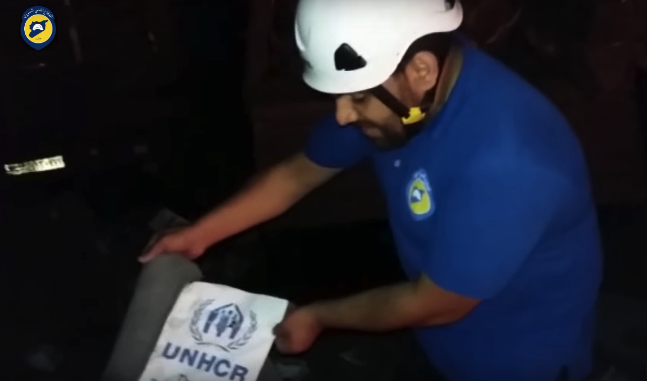 White Helmets after Syria aid convoy attack