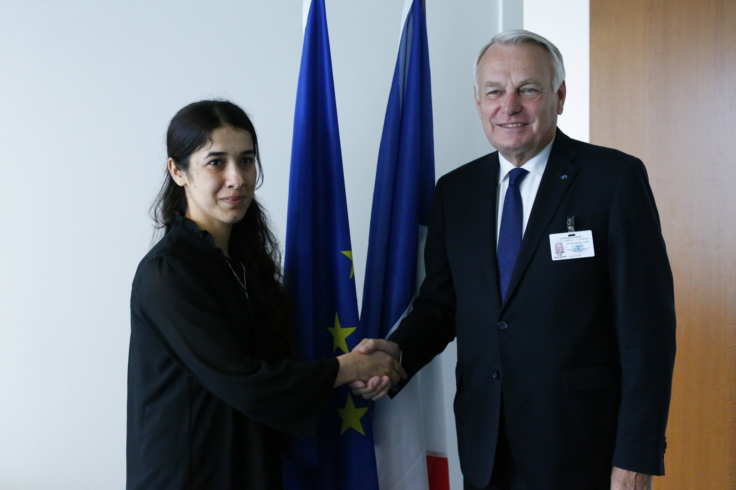 Nadia Murad meets French Foreign Minister