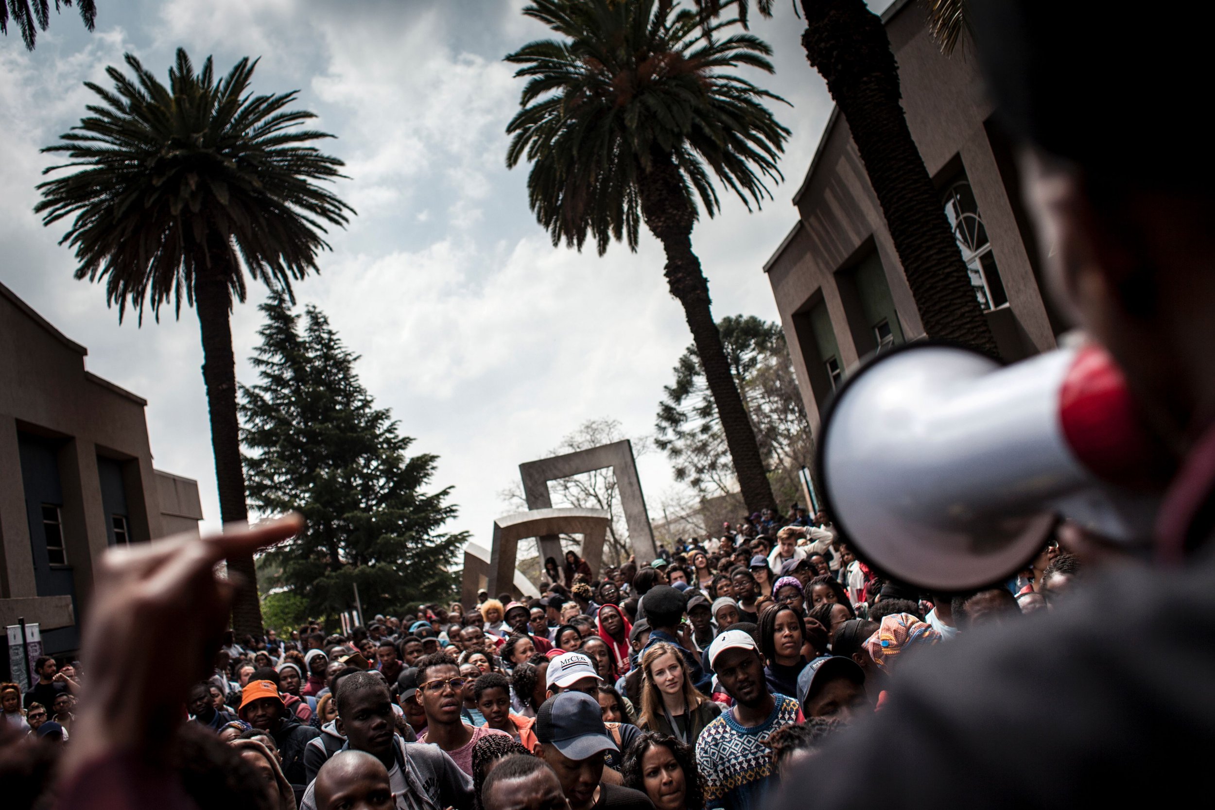 South Africa students protest