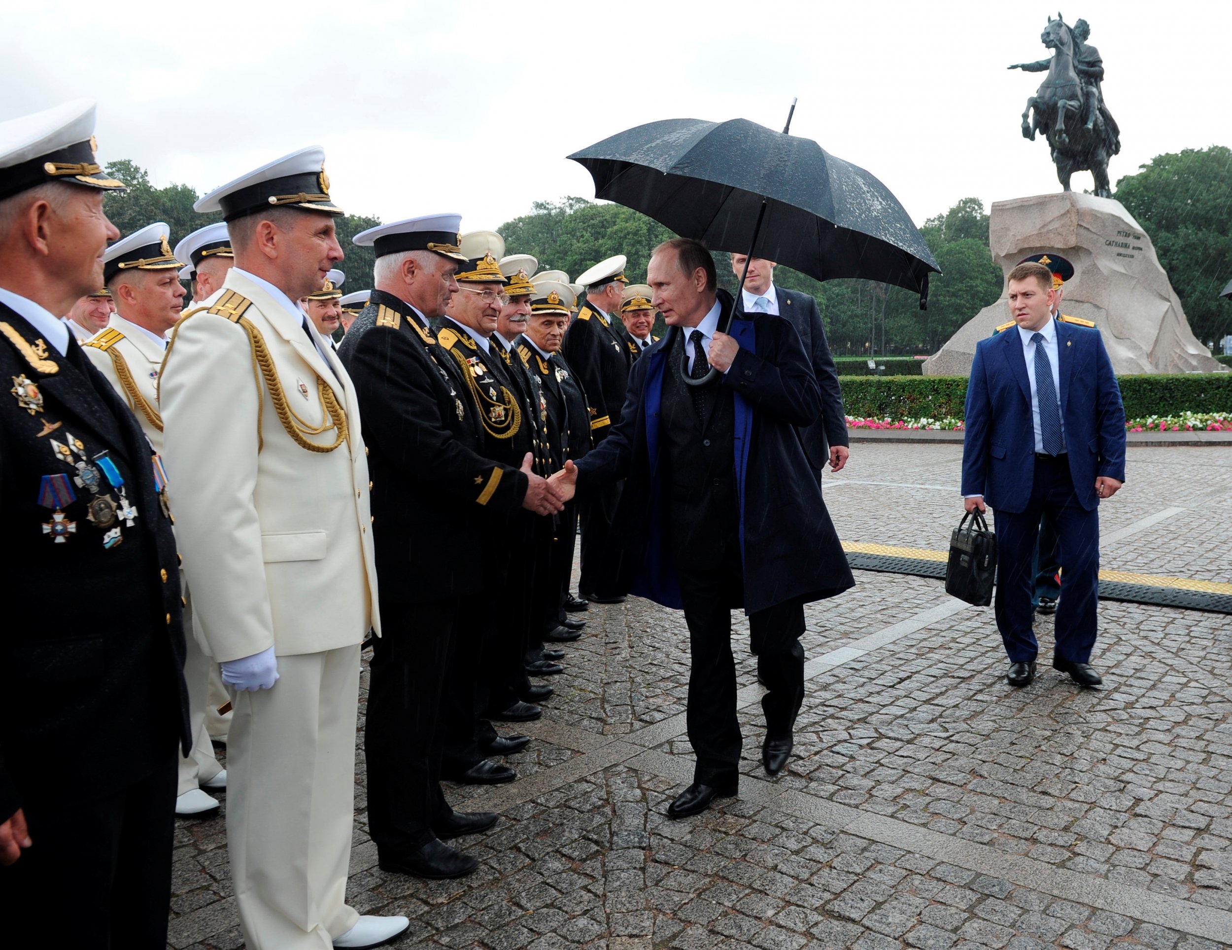 Putin and Naval veterans