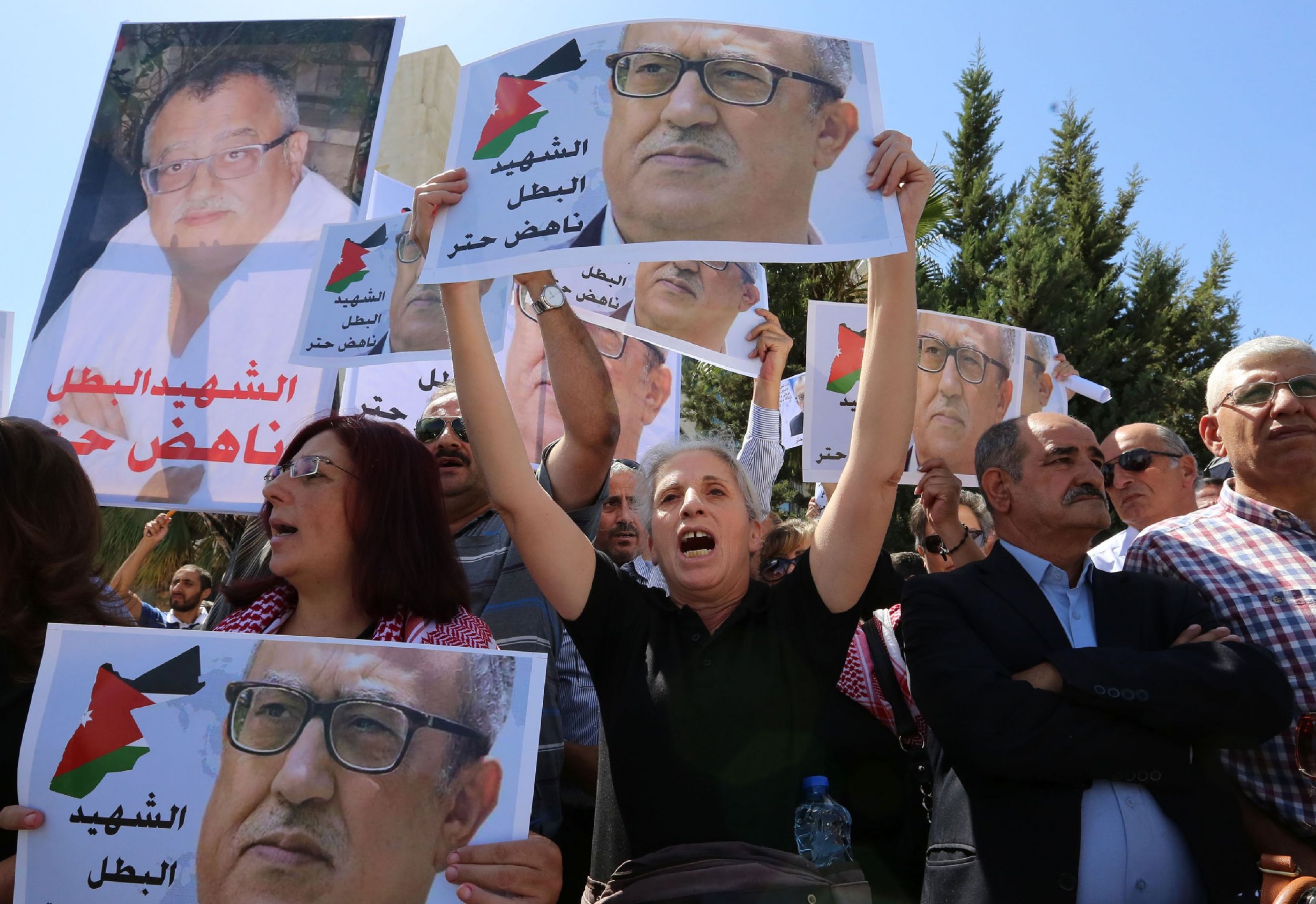 Jordanians protest the death of Nahed Hattar