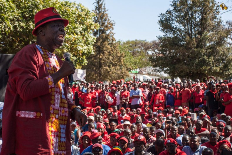 Morgan Tsvangirai rally