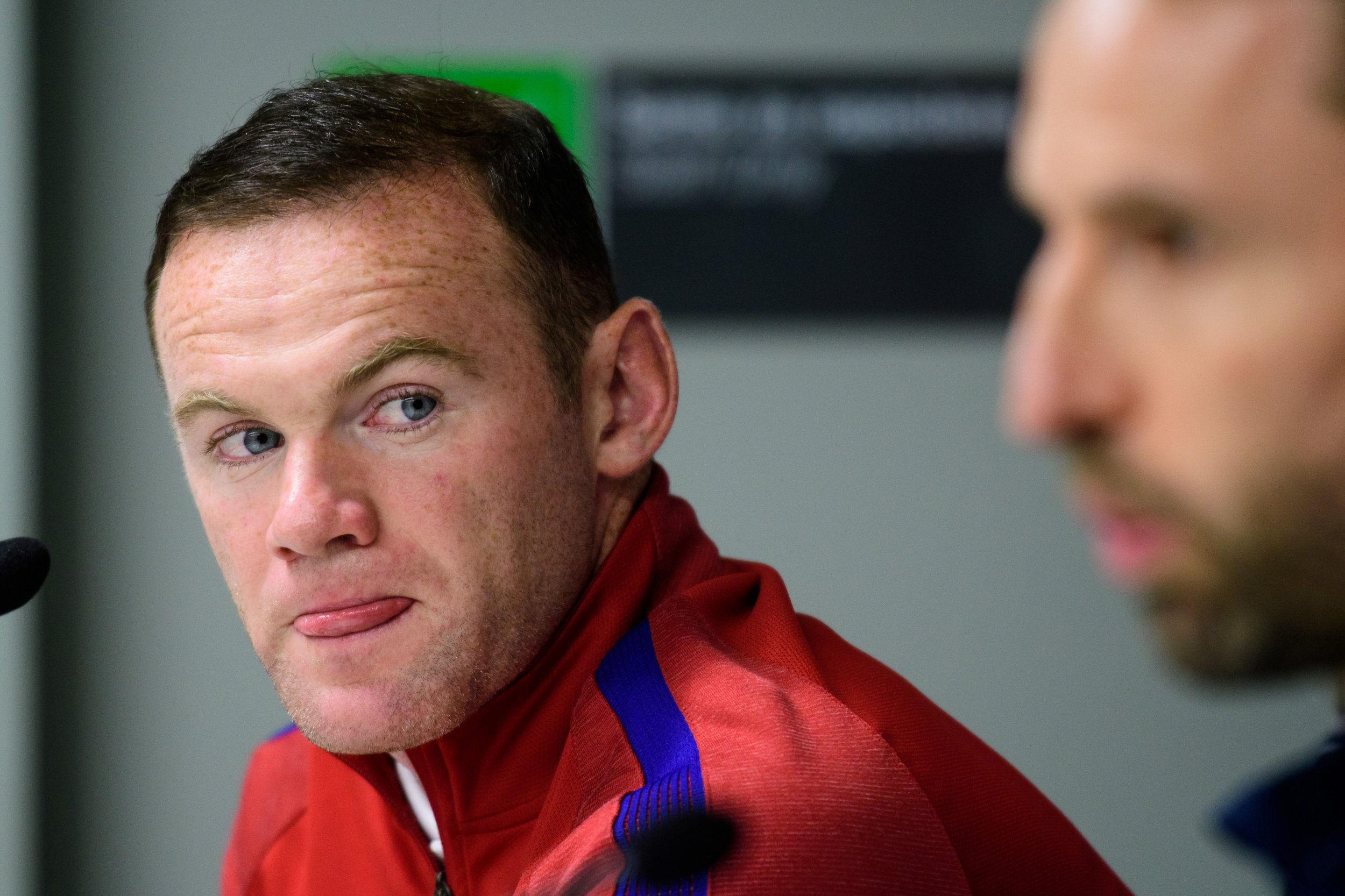 Ex England captain Wayne Rooney, left.