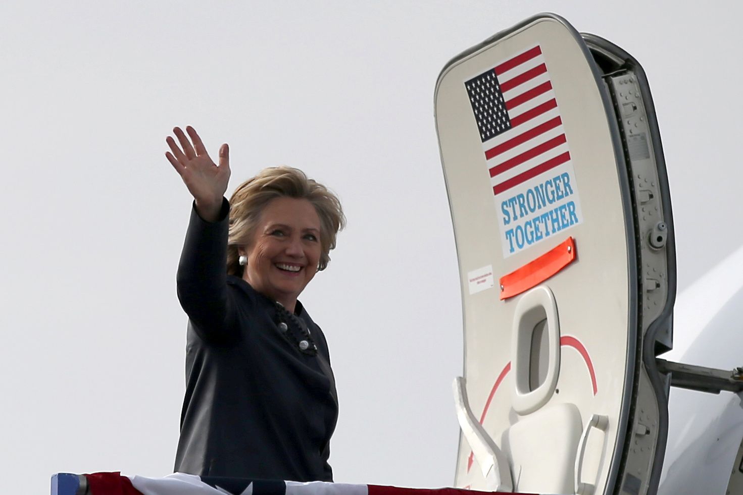Hillary Clinton leaves Pueblo, Colorado