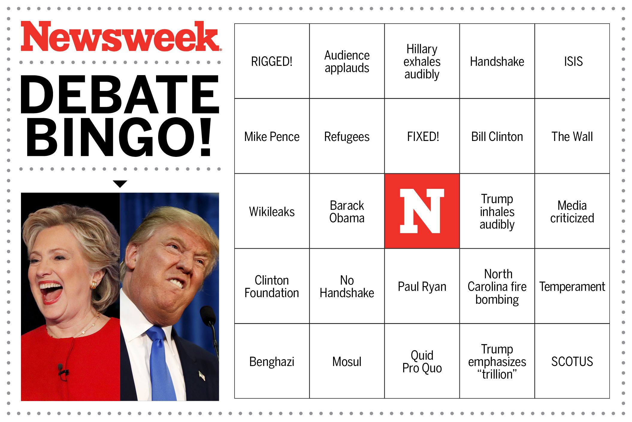 The Ultimate Drinking Game Hillary Clinton Vs. Donald Trump