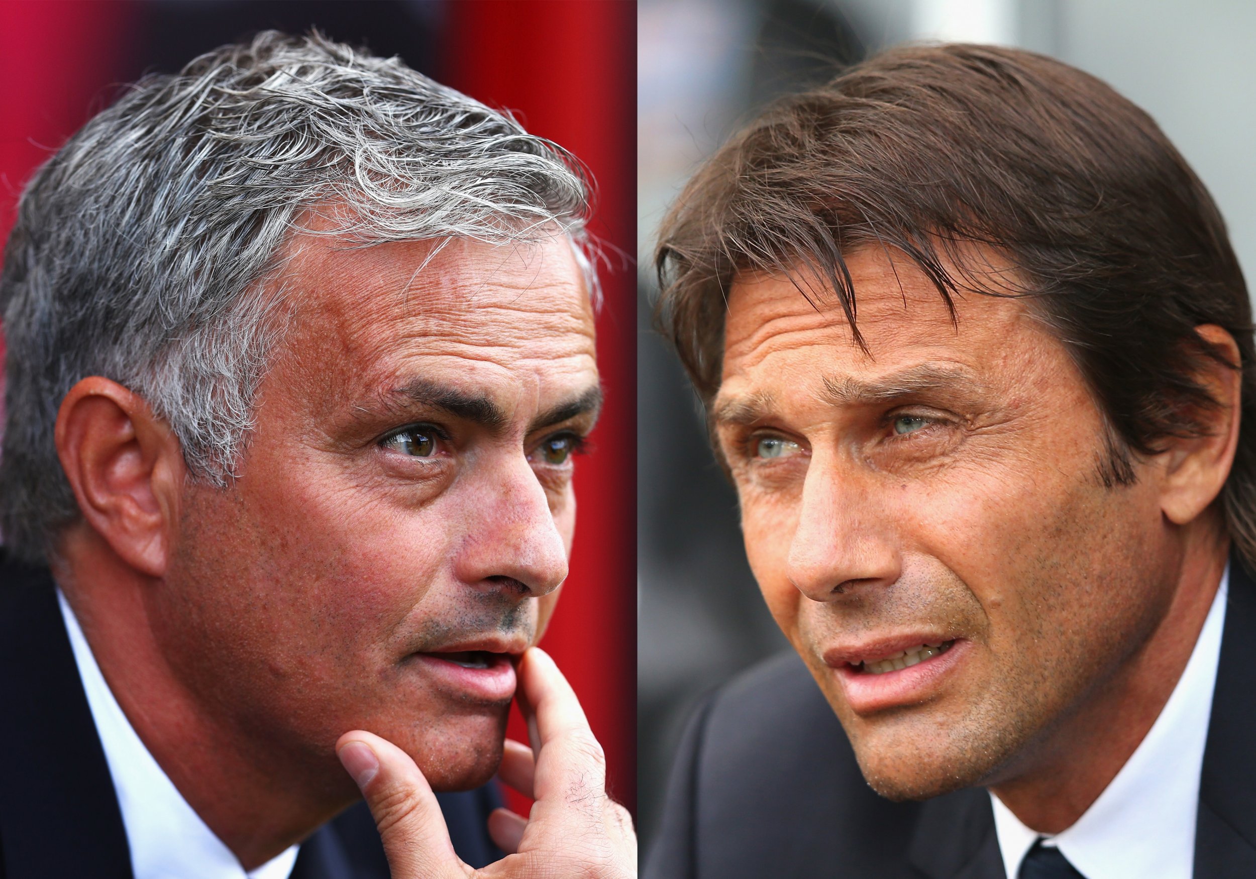 Jose Mourinho and Antonio Conte