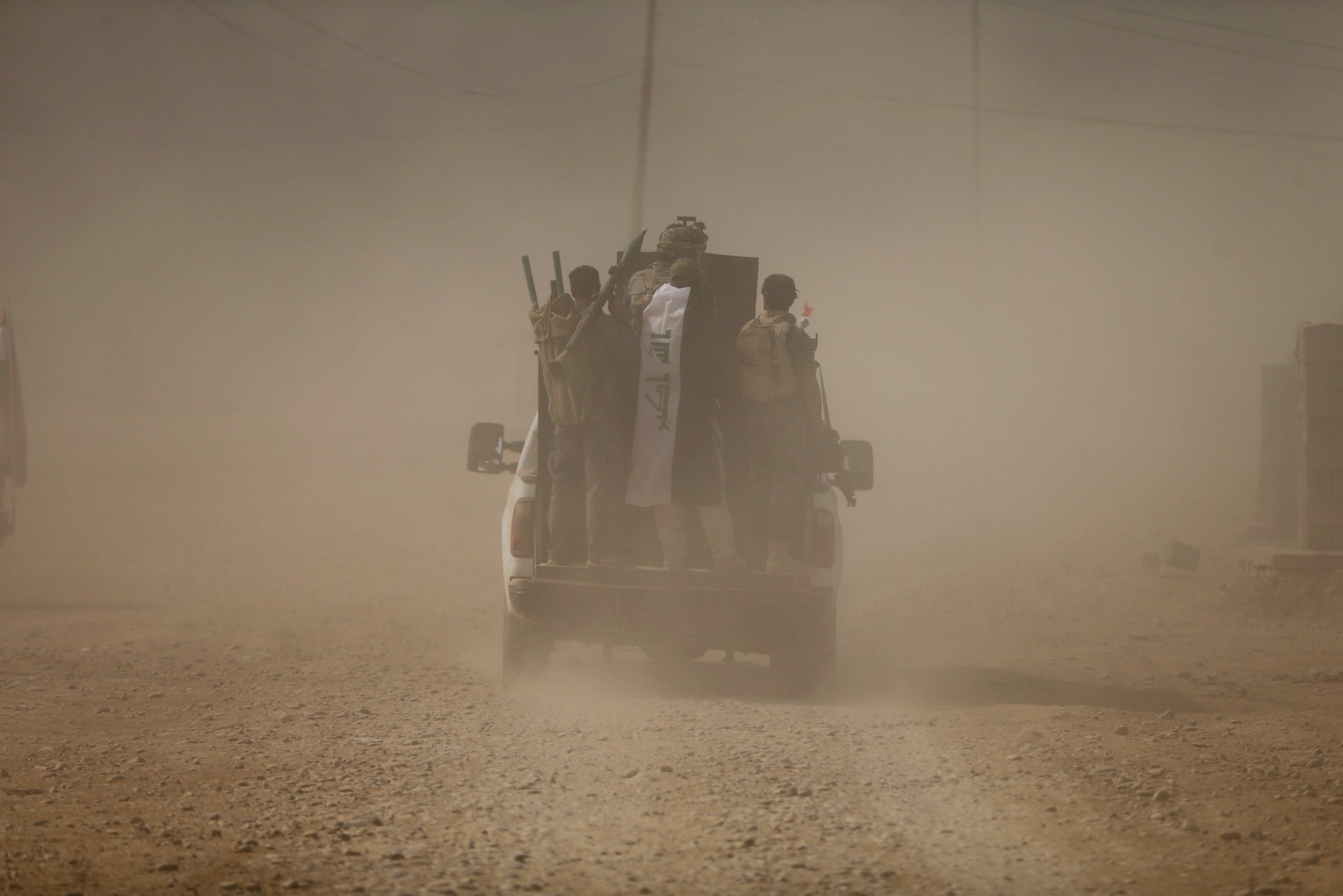 Iraqi forces in South Mosul