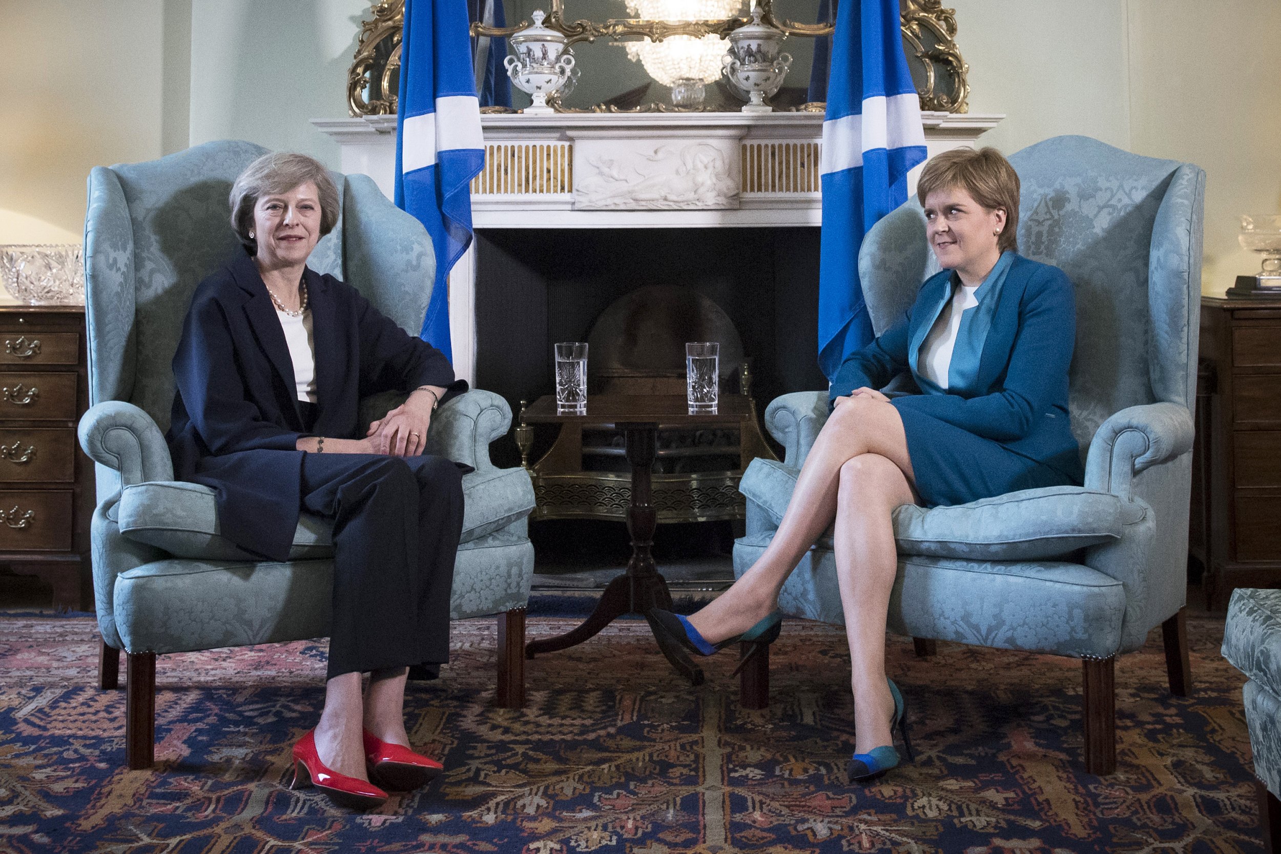 Theresa May and Nicola Sturgeon