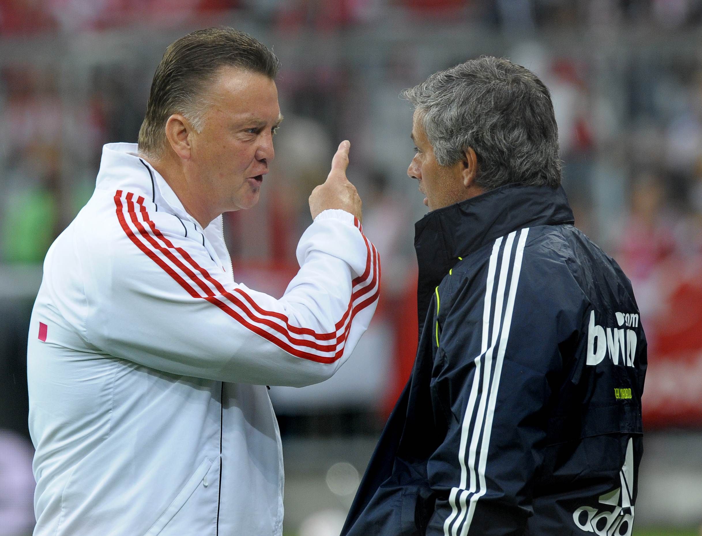 Van Gaal and Jose Mourinho