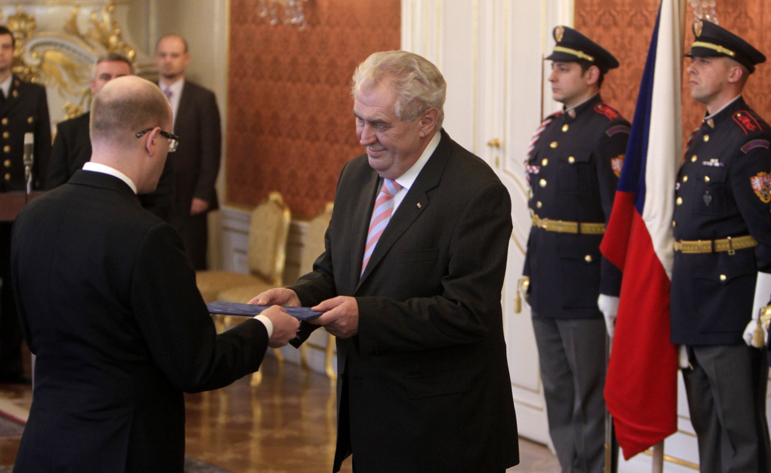 Milos Zeman and Bohuslav Sobotka