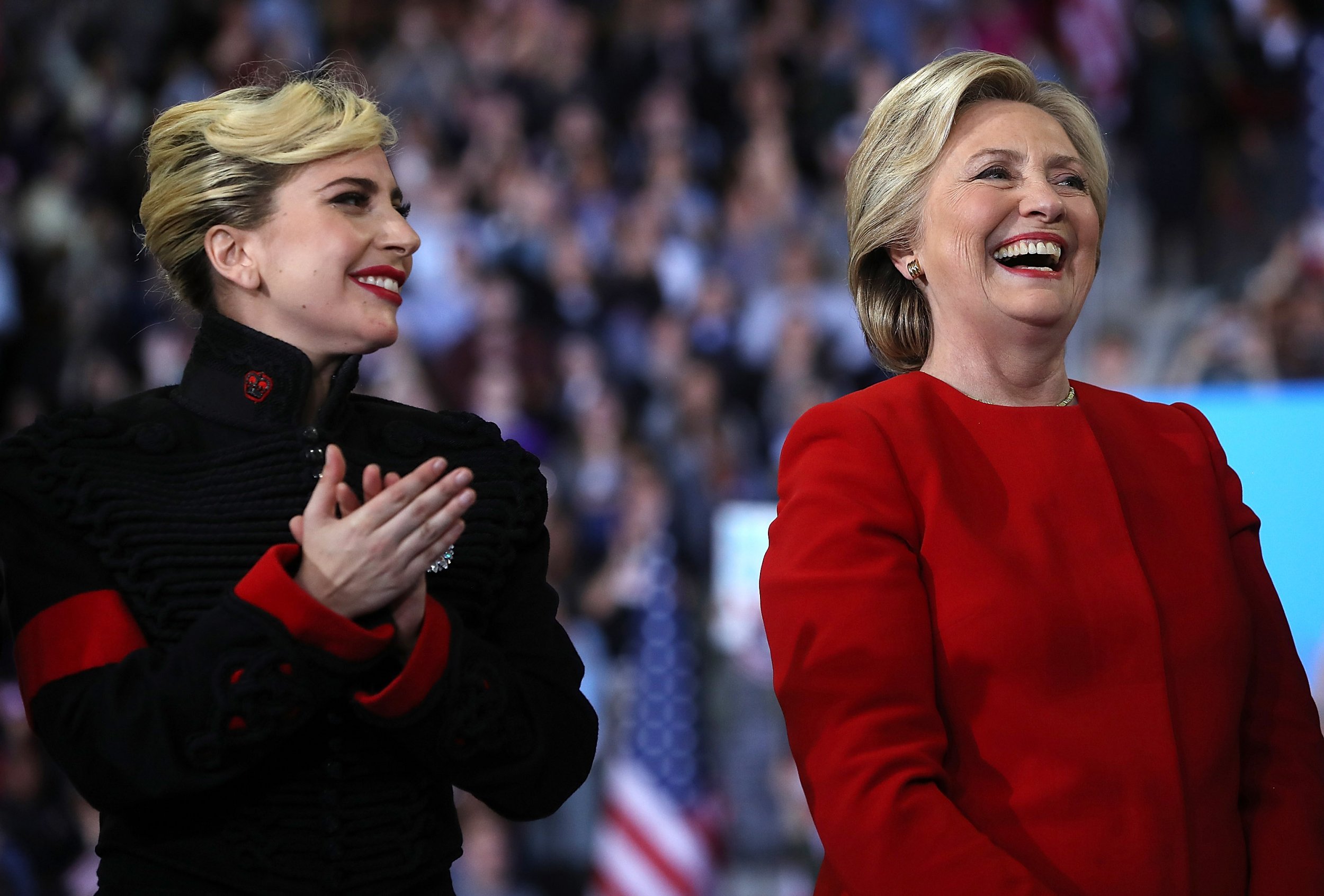 Lady Gaga and Hillary Clinton