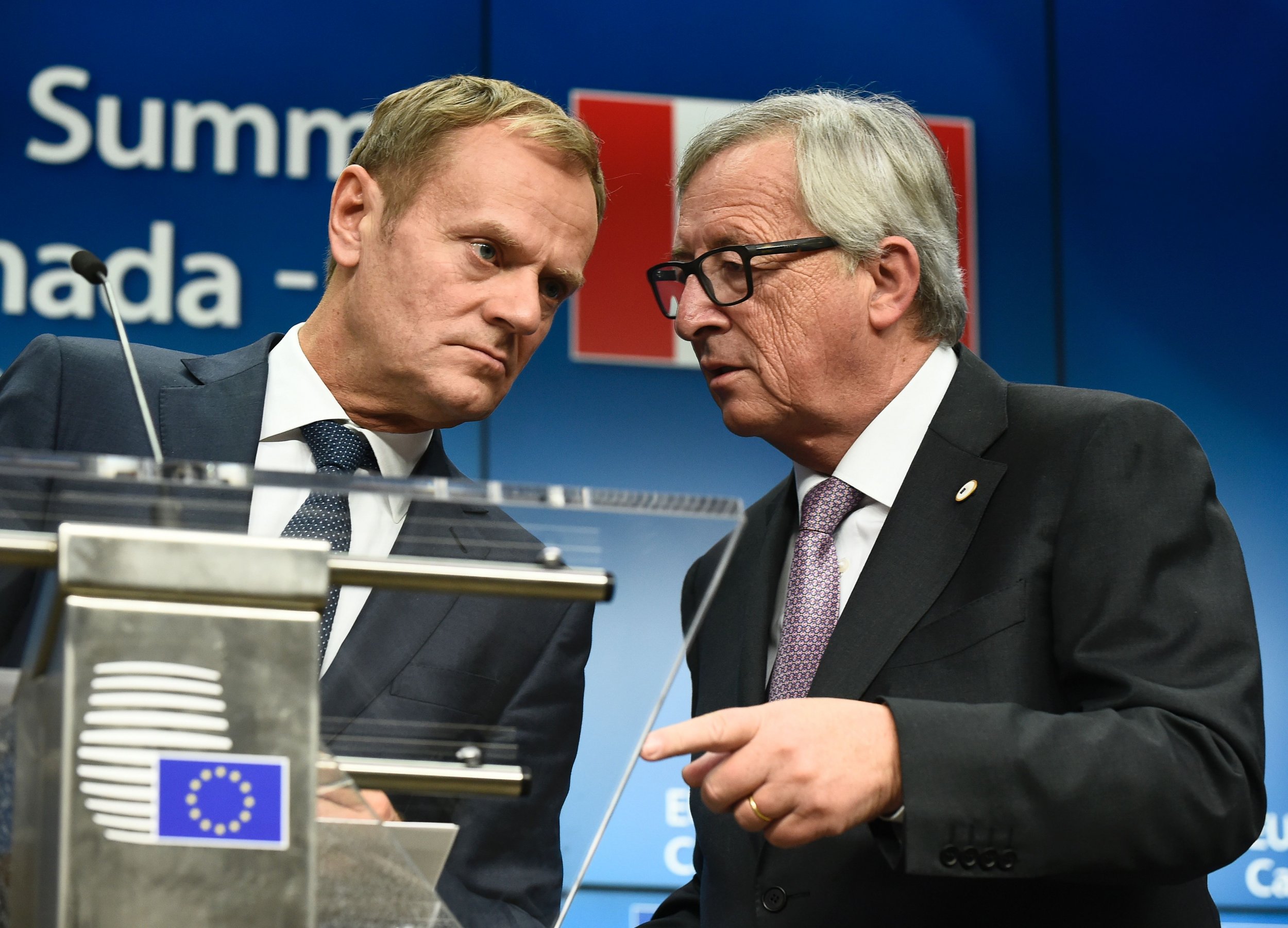 Donald Tusk and Jean-Claude Juncker