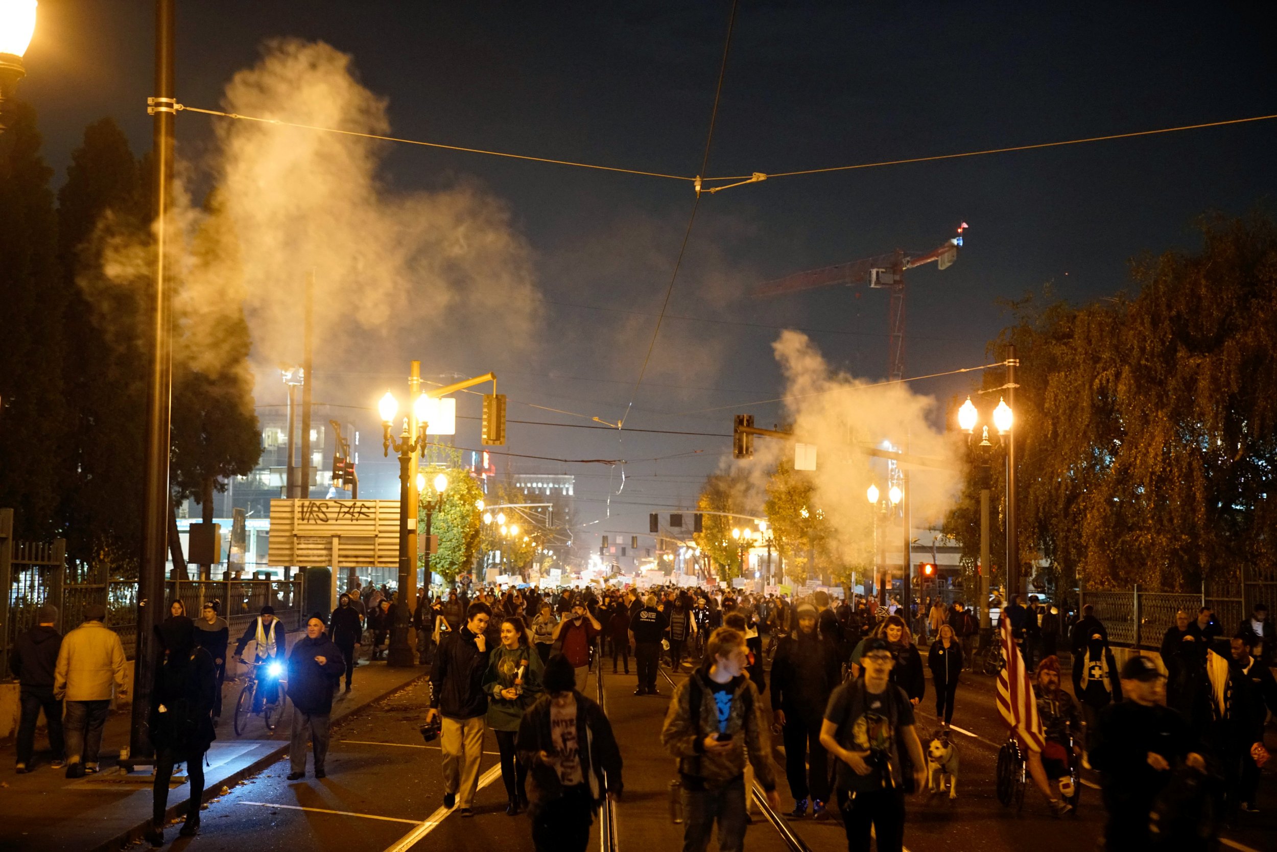 Donald Trump protests Portland