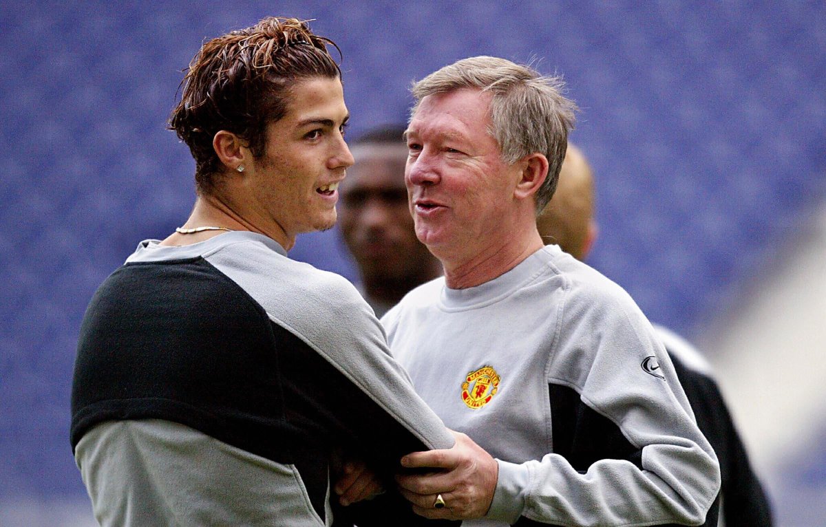 Ronaldo and Alex Ferguson