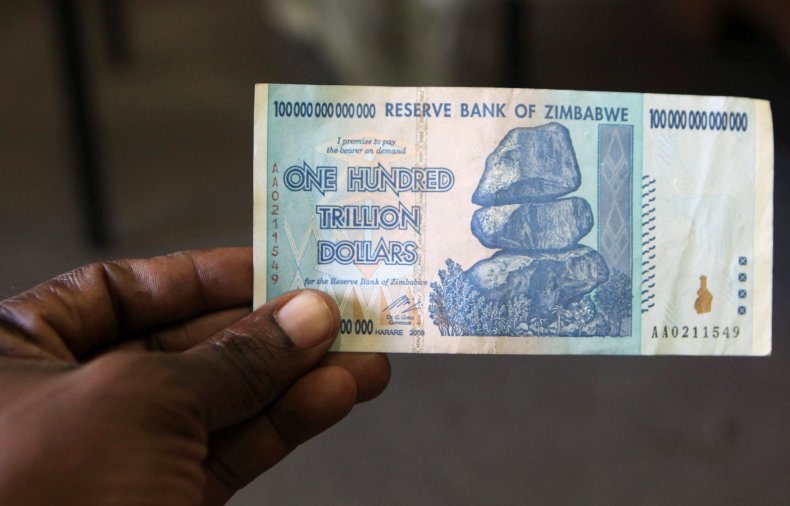 100 trillion Zimbabwean dollar