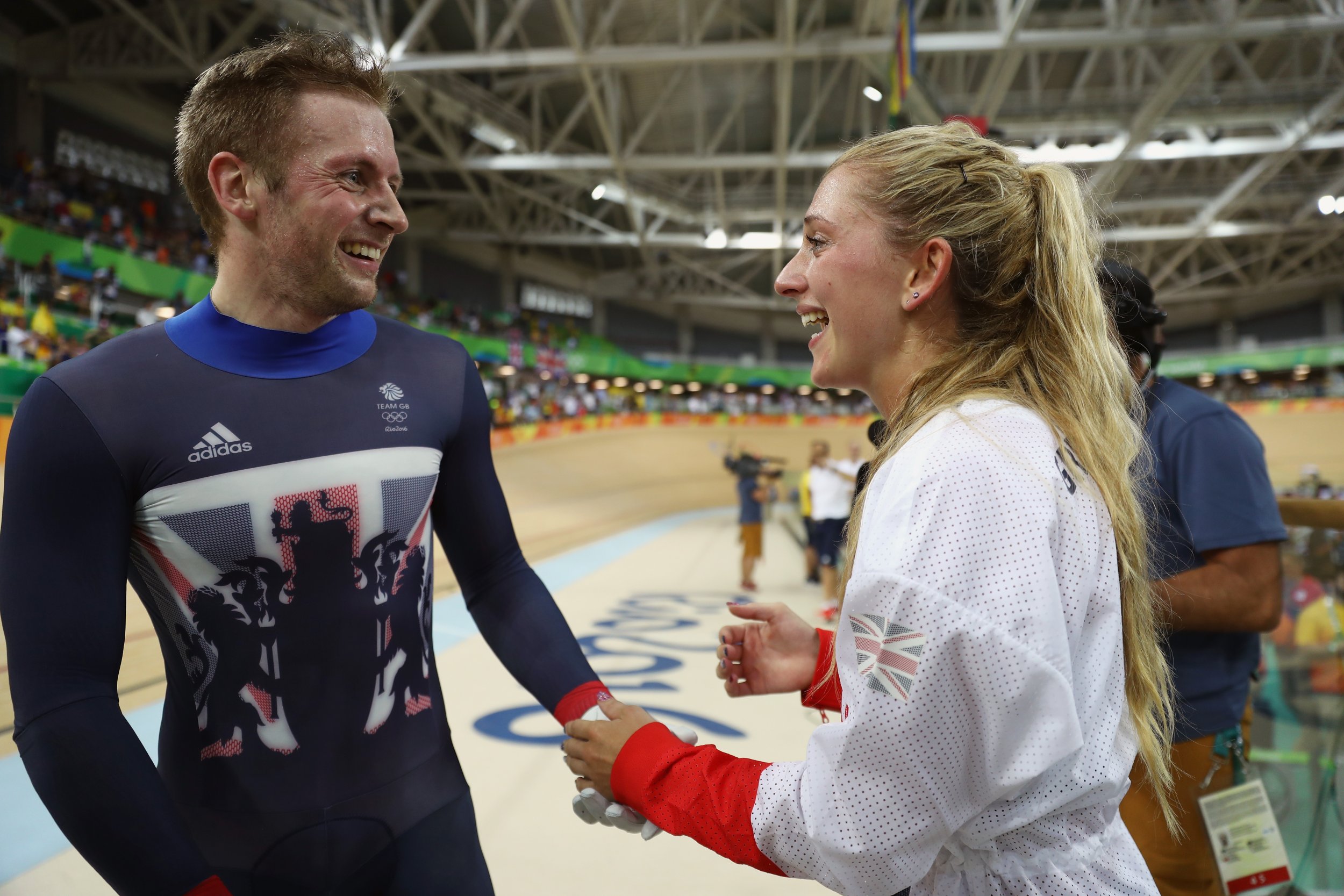 Jason Kenny, left, and Laura Kenny.