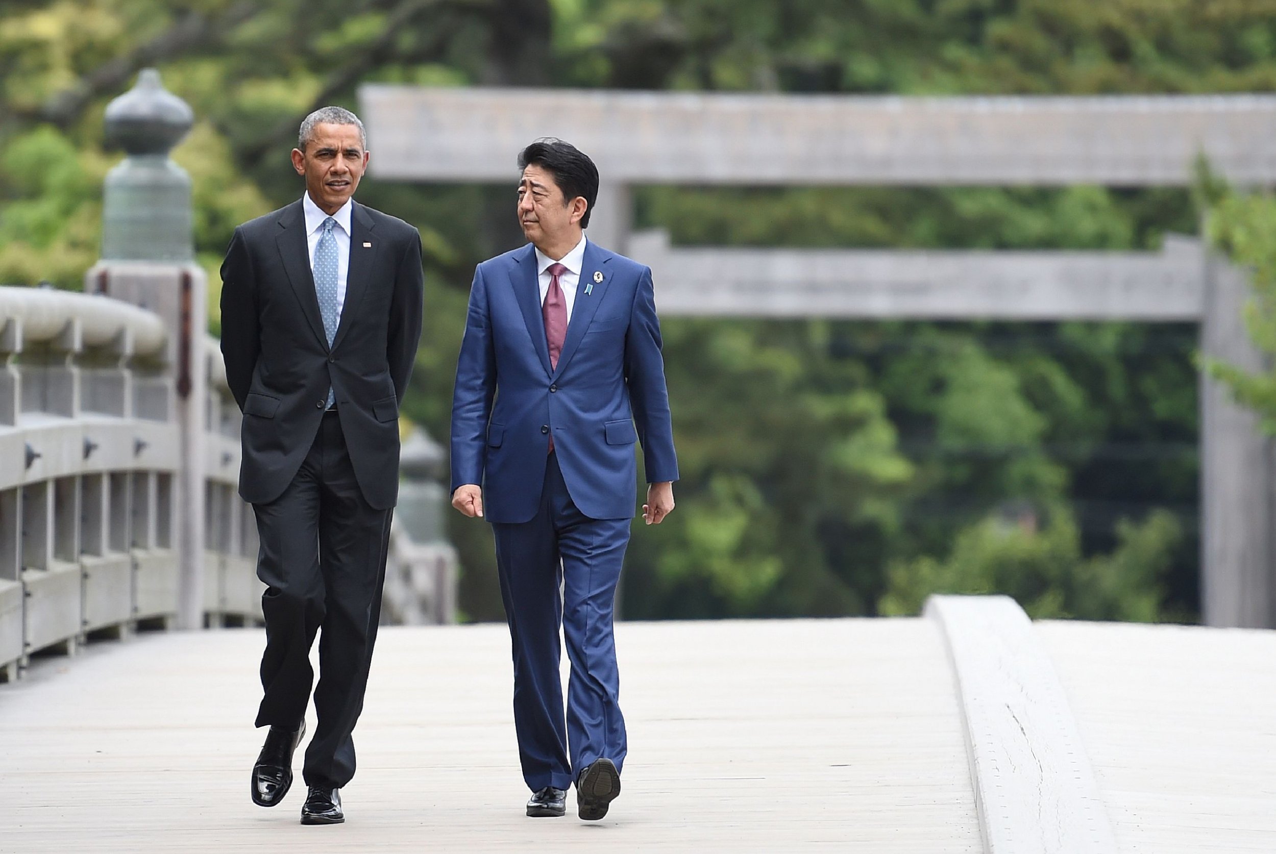 Barack Obama and Shinzo Abe