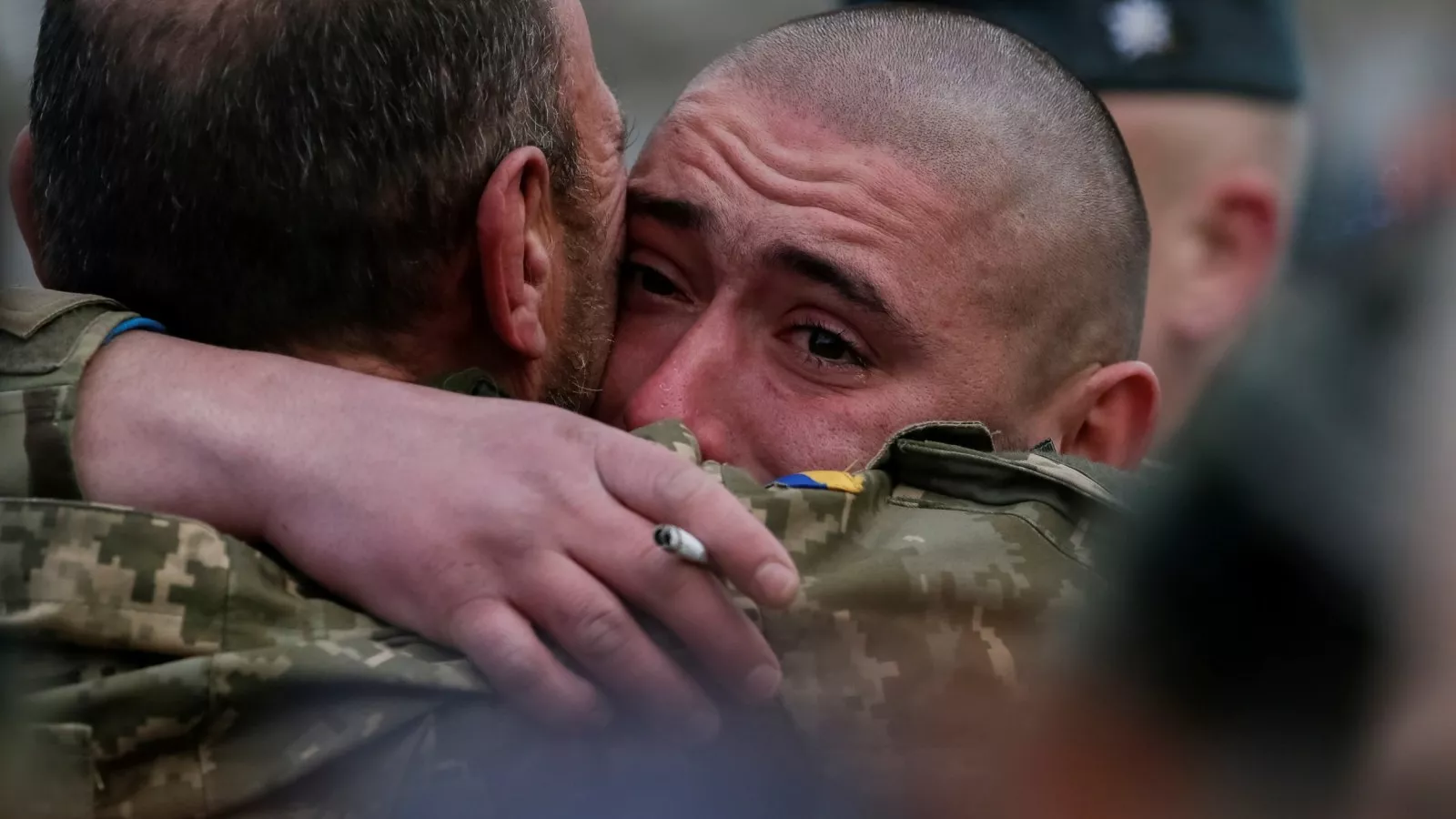 American Soldiers Crying