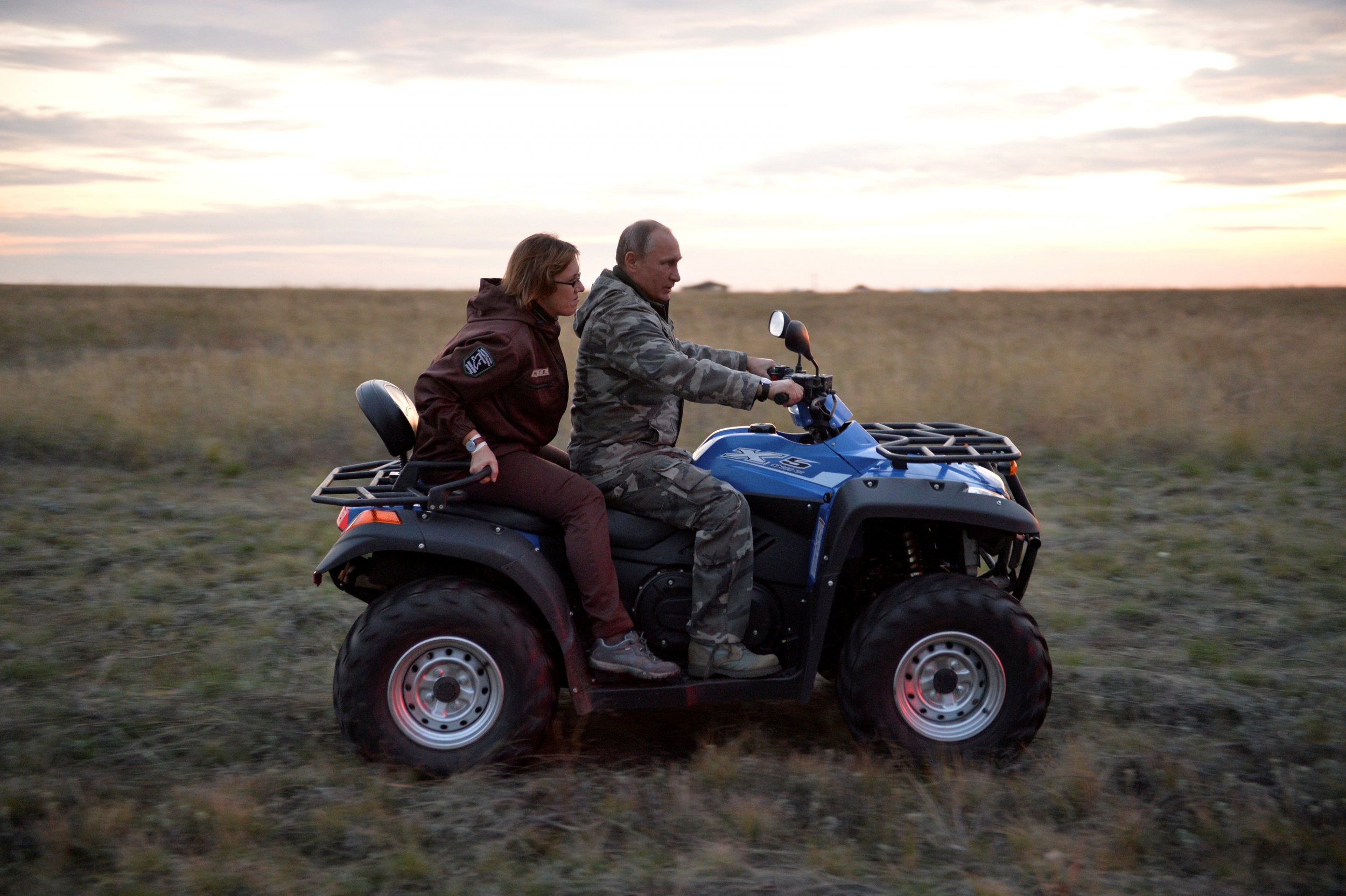 Putin on quad bike