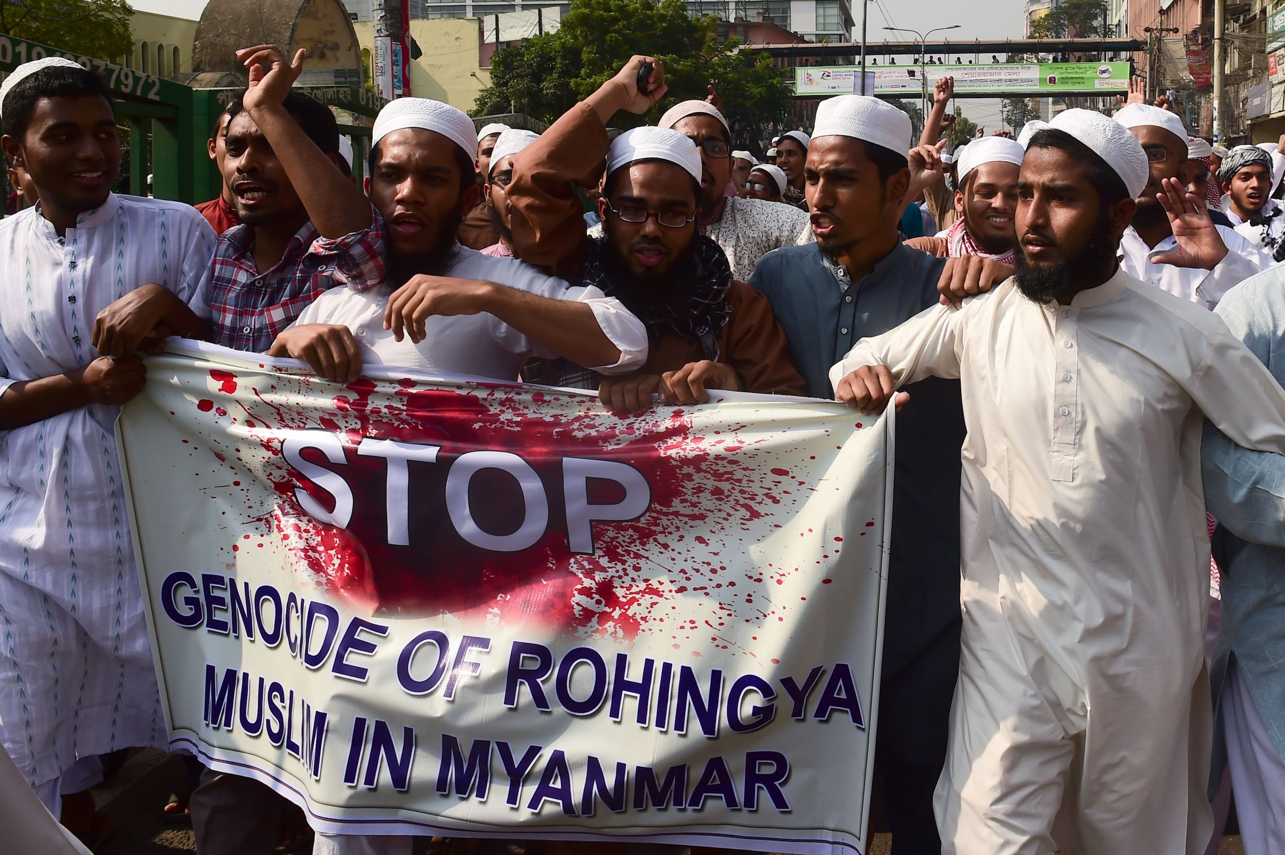Rohingya protest Bangladesh