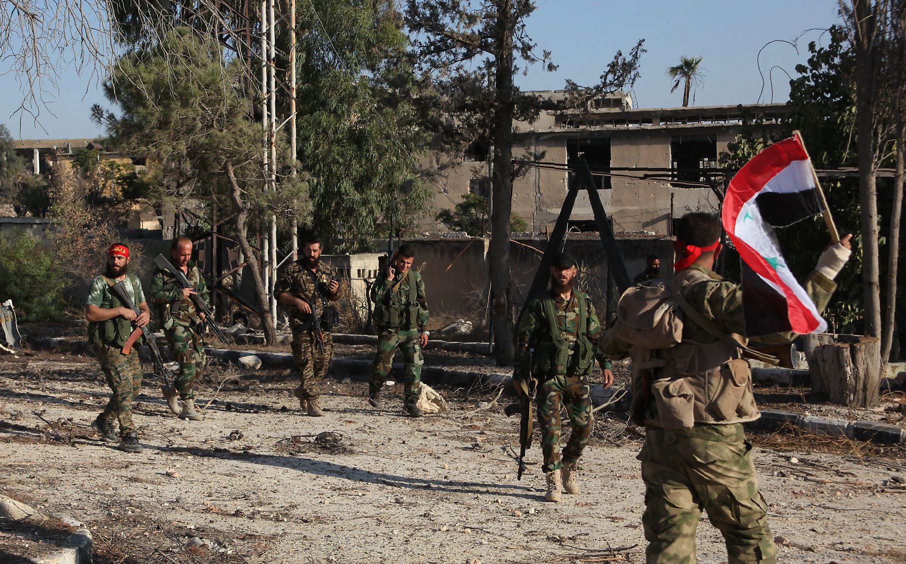 Aleppo pro-government soldiers