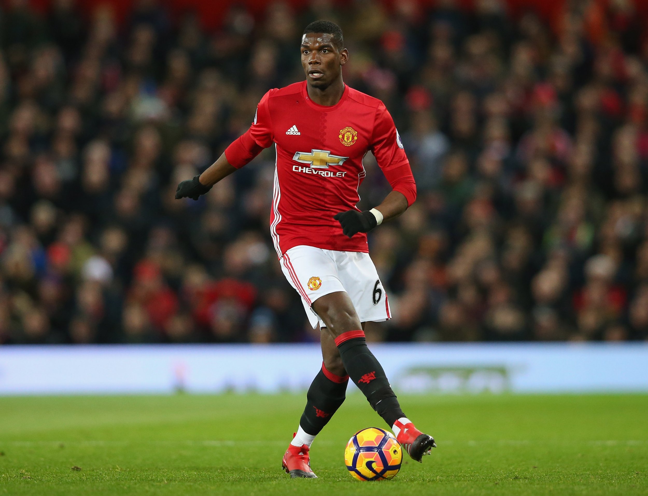 Manchester United midfielder Paul Pogba takes the Cavalier