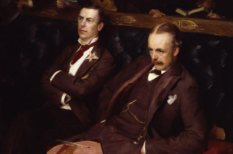 Joseph_('Joe')_Chamberlain;_Arthur_James_Balfour,_1st_Earl_of_Balfour_by_Sydney_Prior_Hall