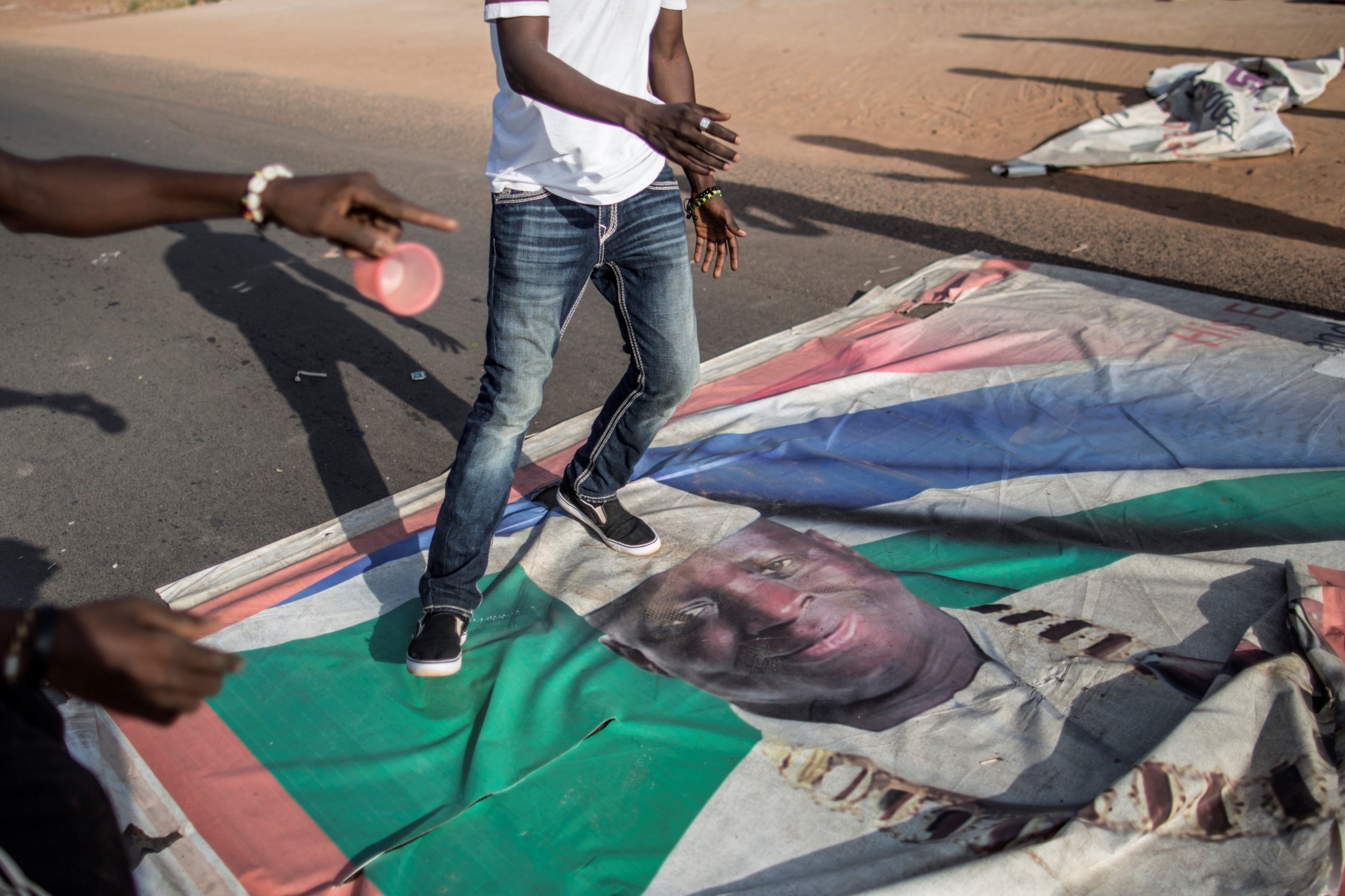 Gambia election demonstration