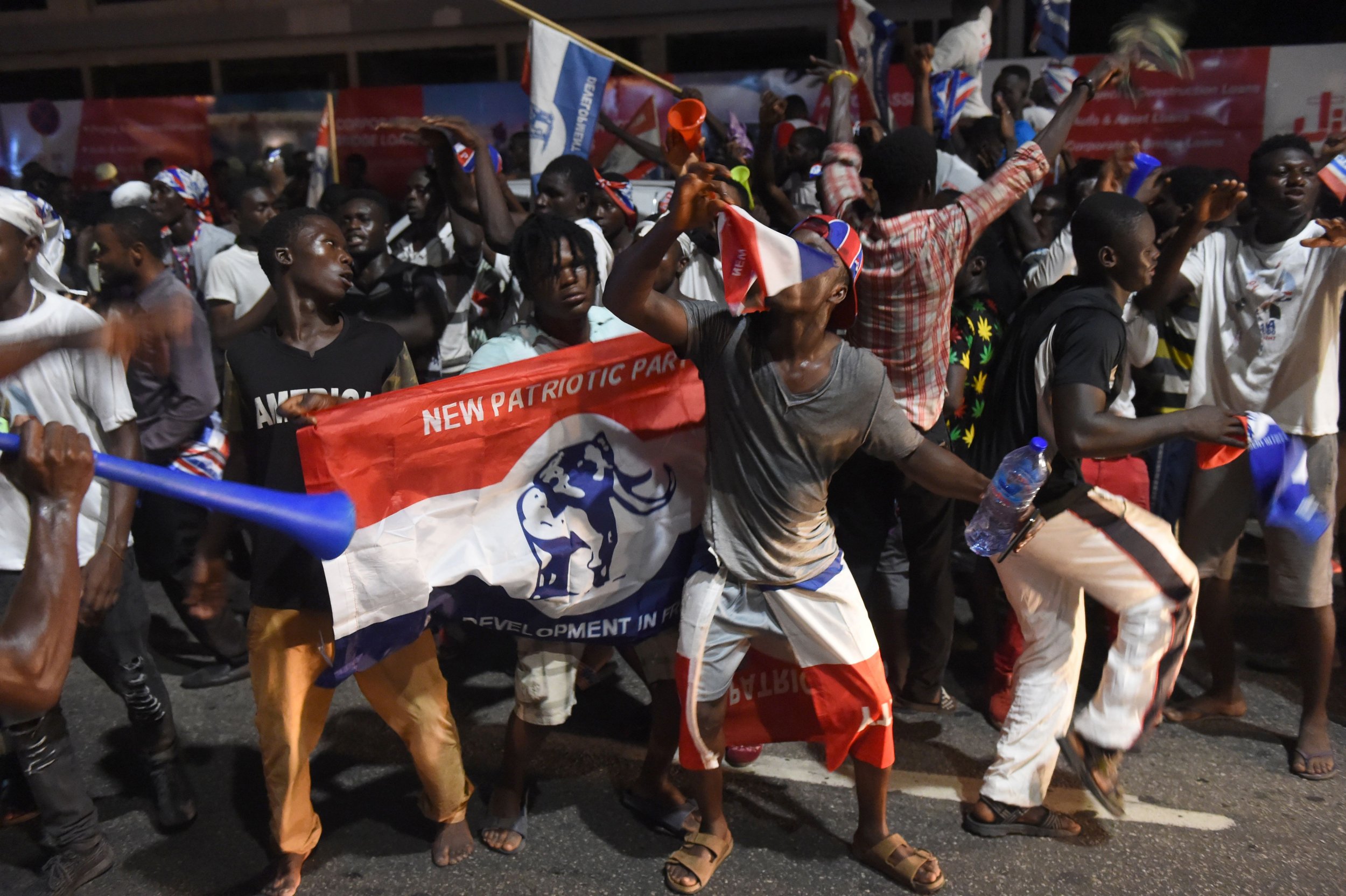 Ghana supporters celebrate