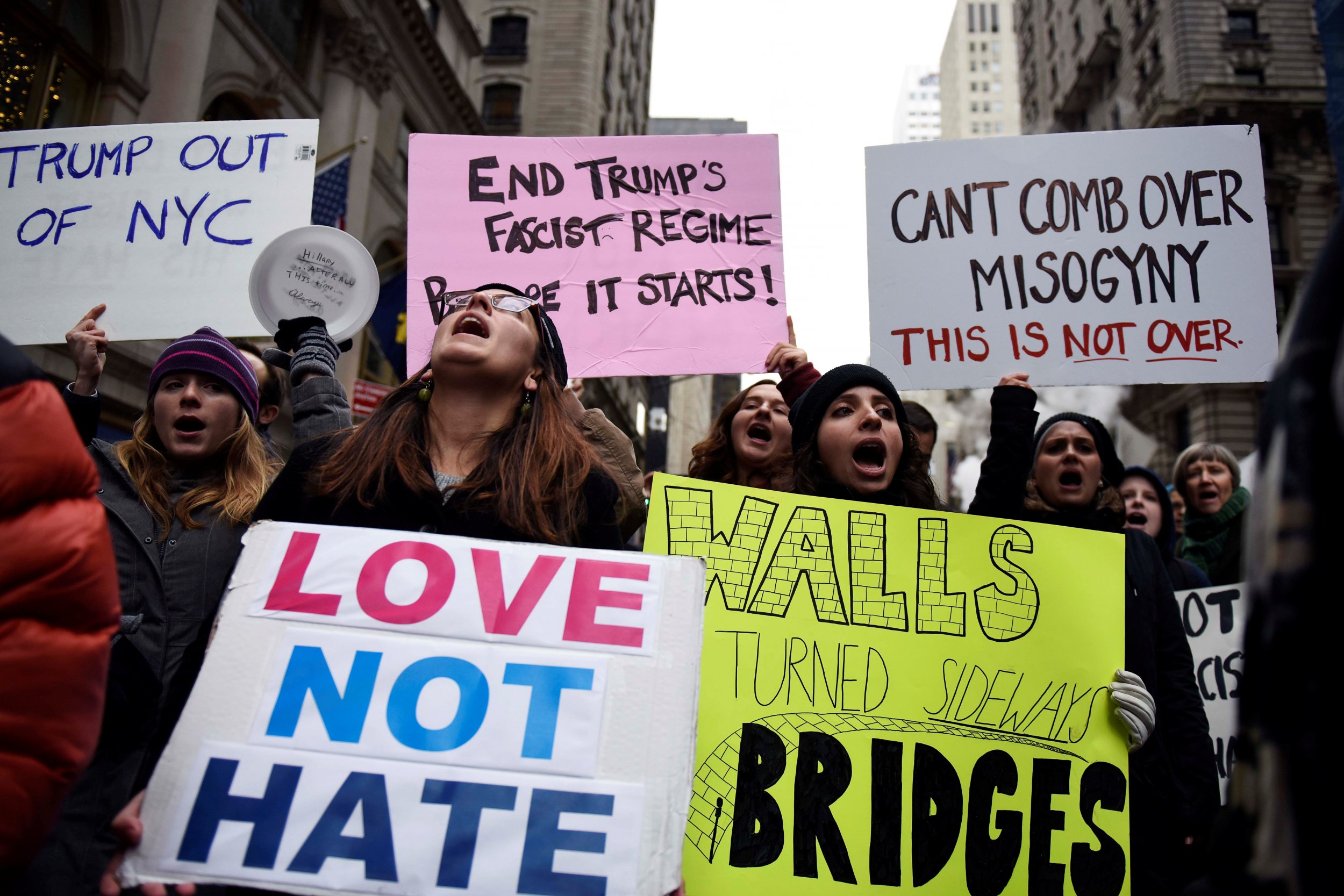 Protest against Donald Trump