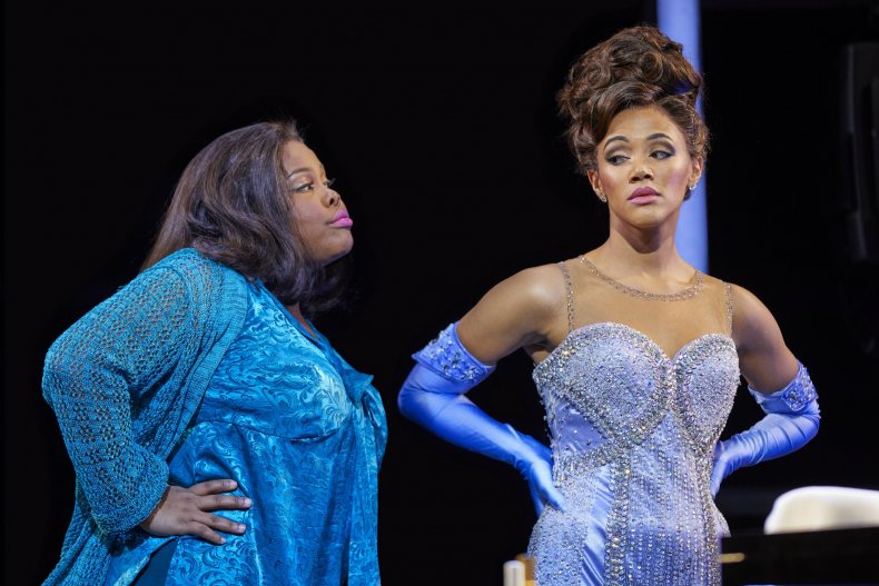 Amber Riley and Lily Frazer in Dreamgirls