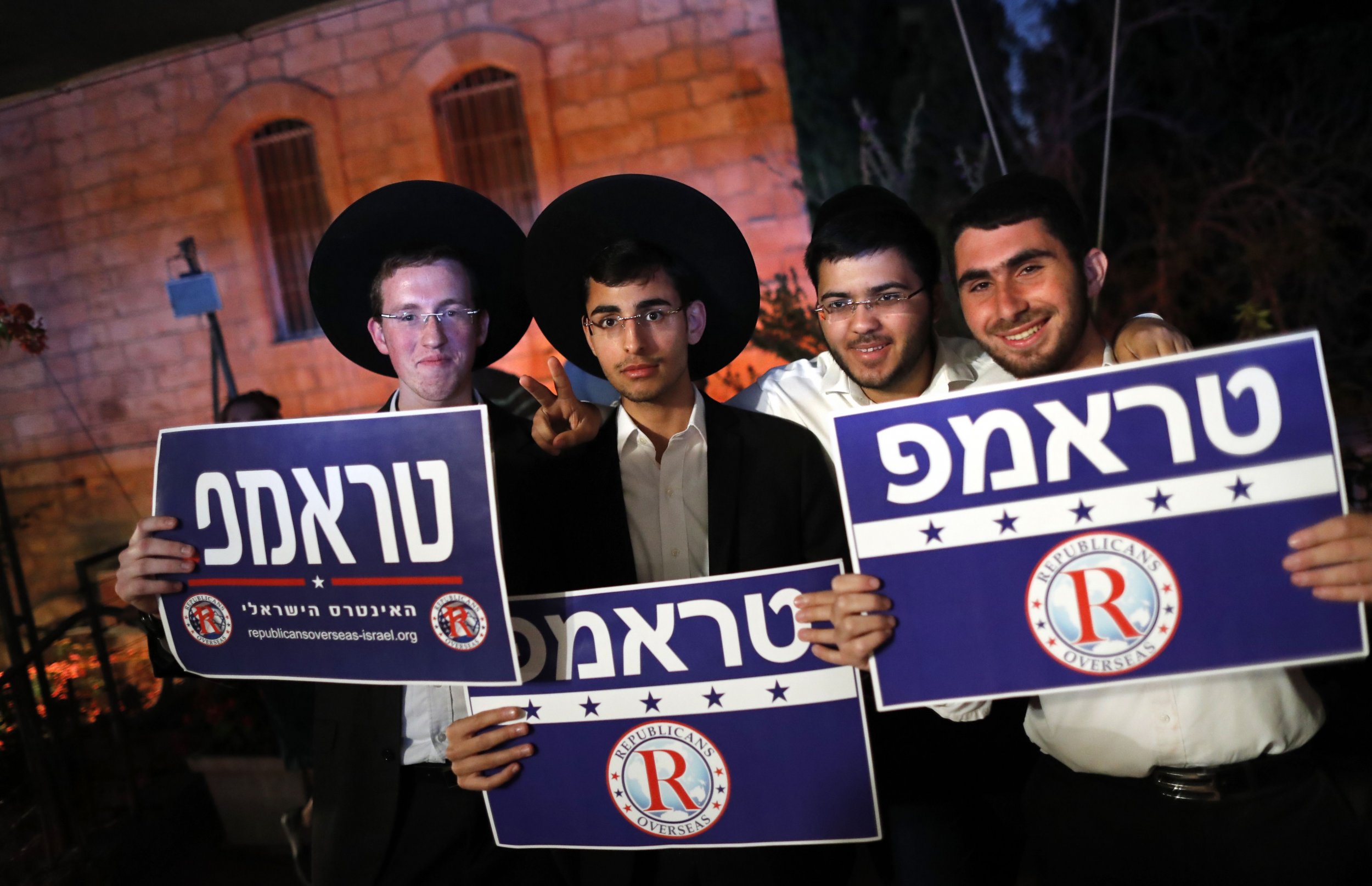Trump supporters in Israel